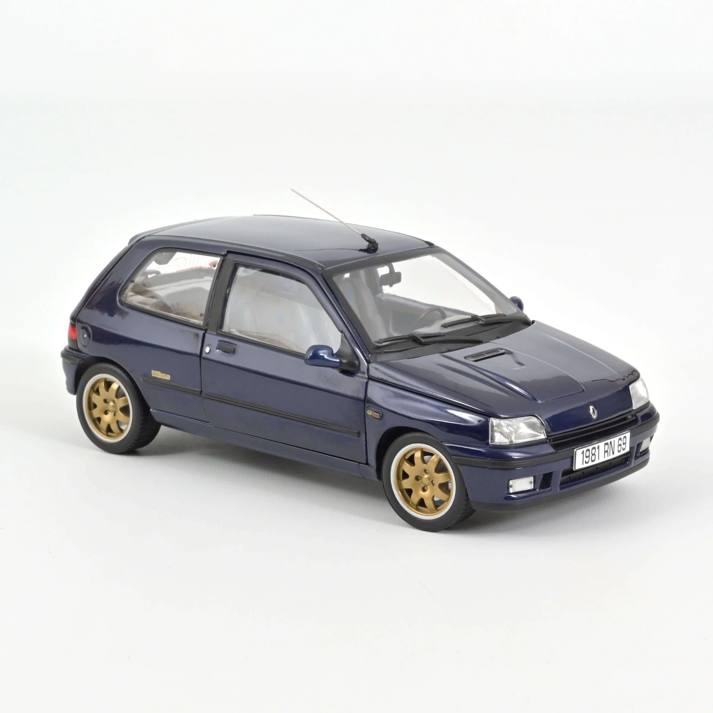 Norev Renault Clio Williams Blue - 1993 1:18 Diecast Car 185230