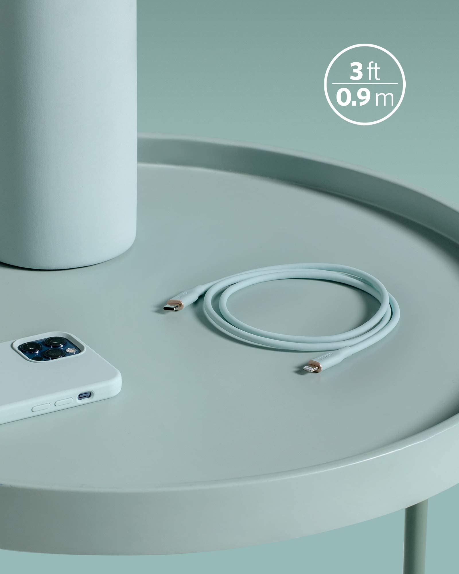 Anker 641 USB-C to Lightning Cable (Flow, Silicone)