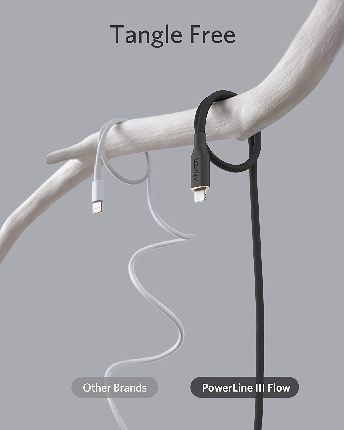 Anker 641 USB-C to Lightning Cable (Flow, 3 ft Silicone)