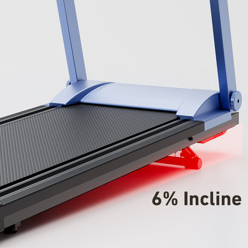 DeerRun All-New 2026 A1 Pro Move+ 6% Incline Foldable Treadmill——Upgraded Chip & NFC Support | 350Lbs, 10mph Blue