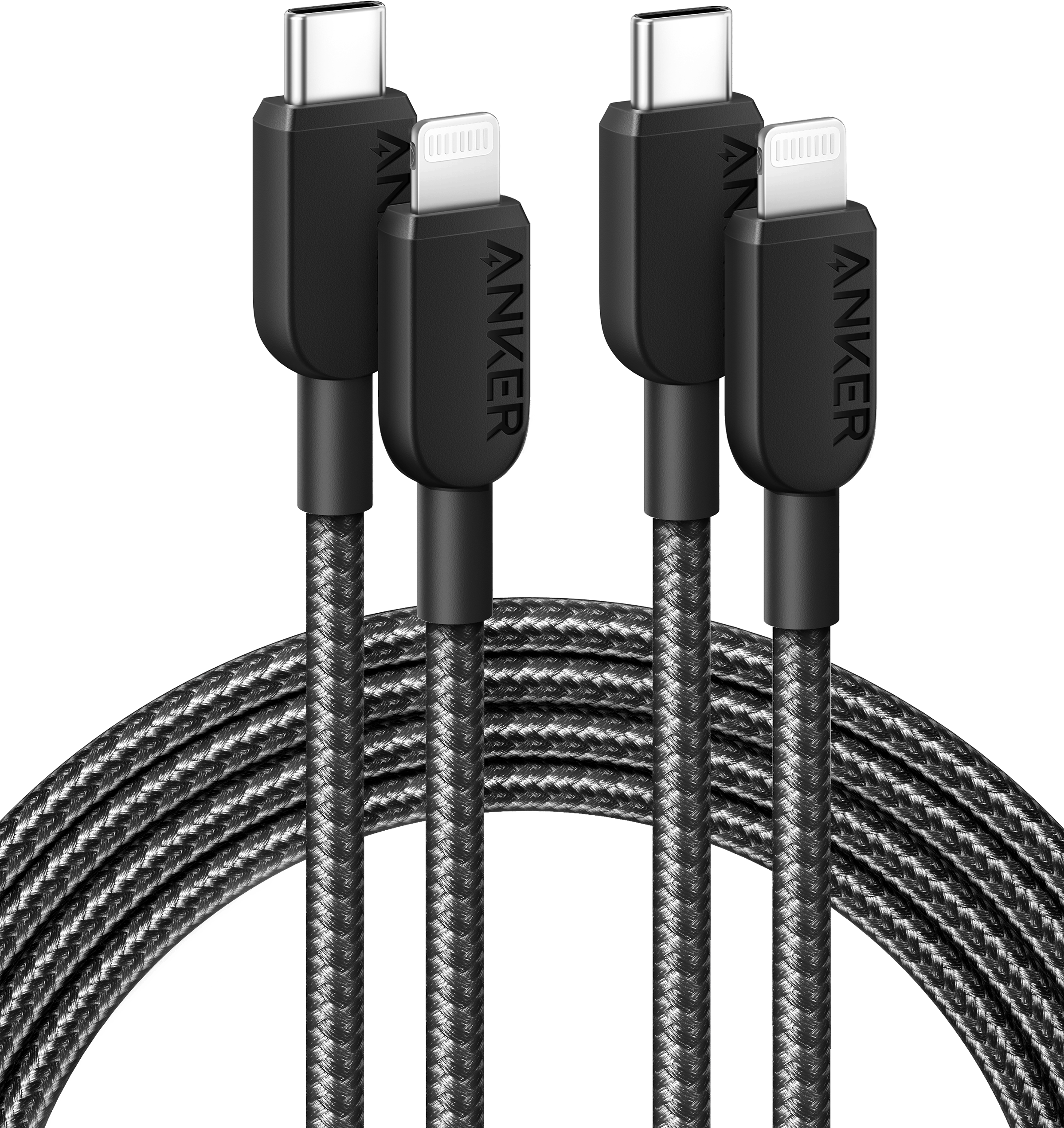 Anker 310 USB-C to Lightning Cable (6 ft, 2-Pack)