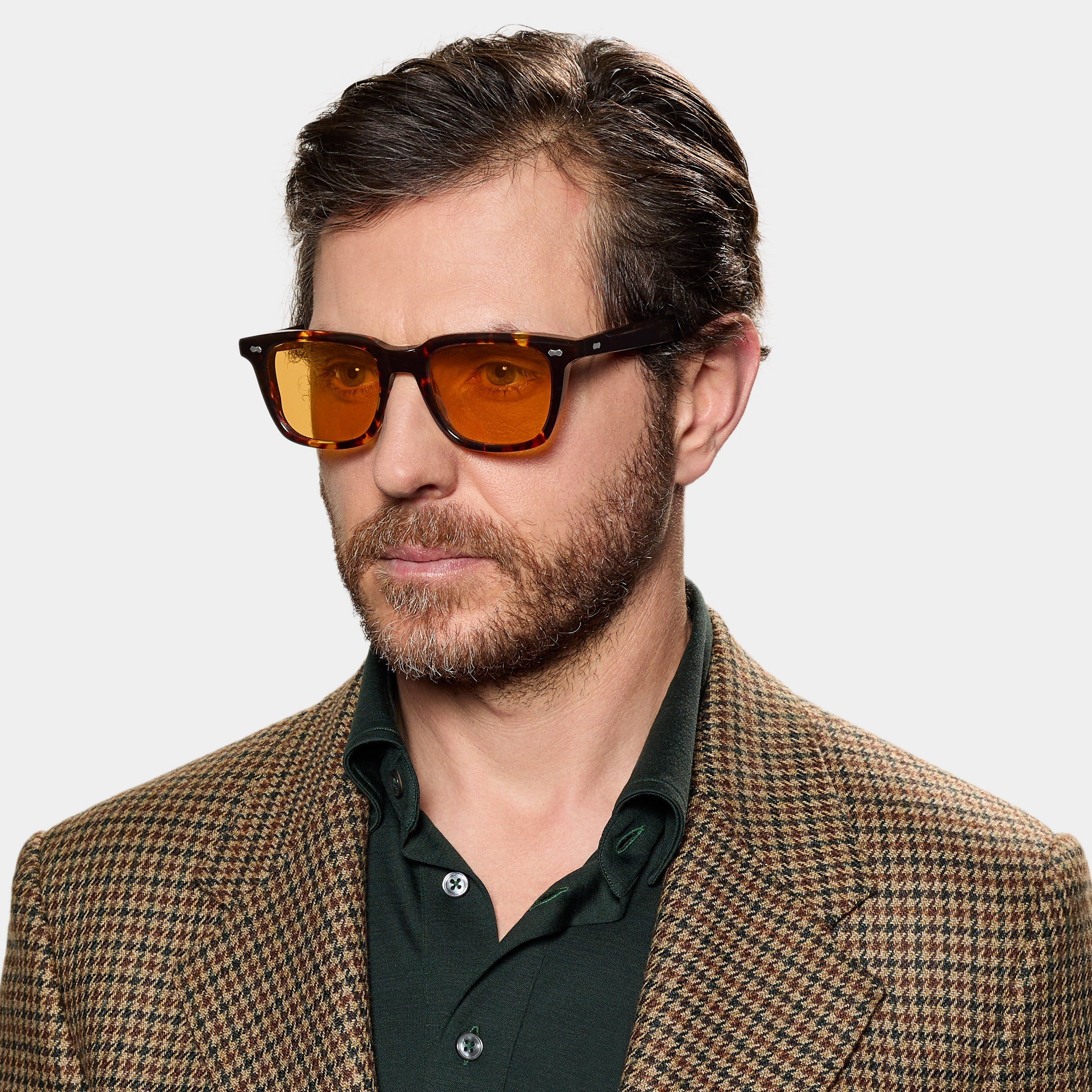 TBD Eyewear Carré Eco Dark Havana | Orange Lens Sunglasses