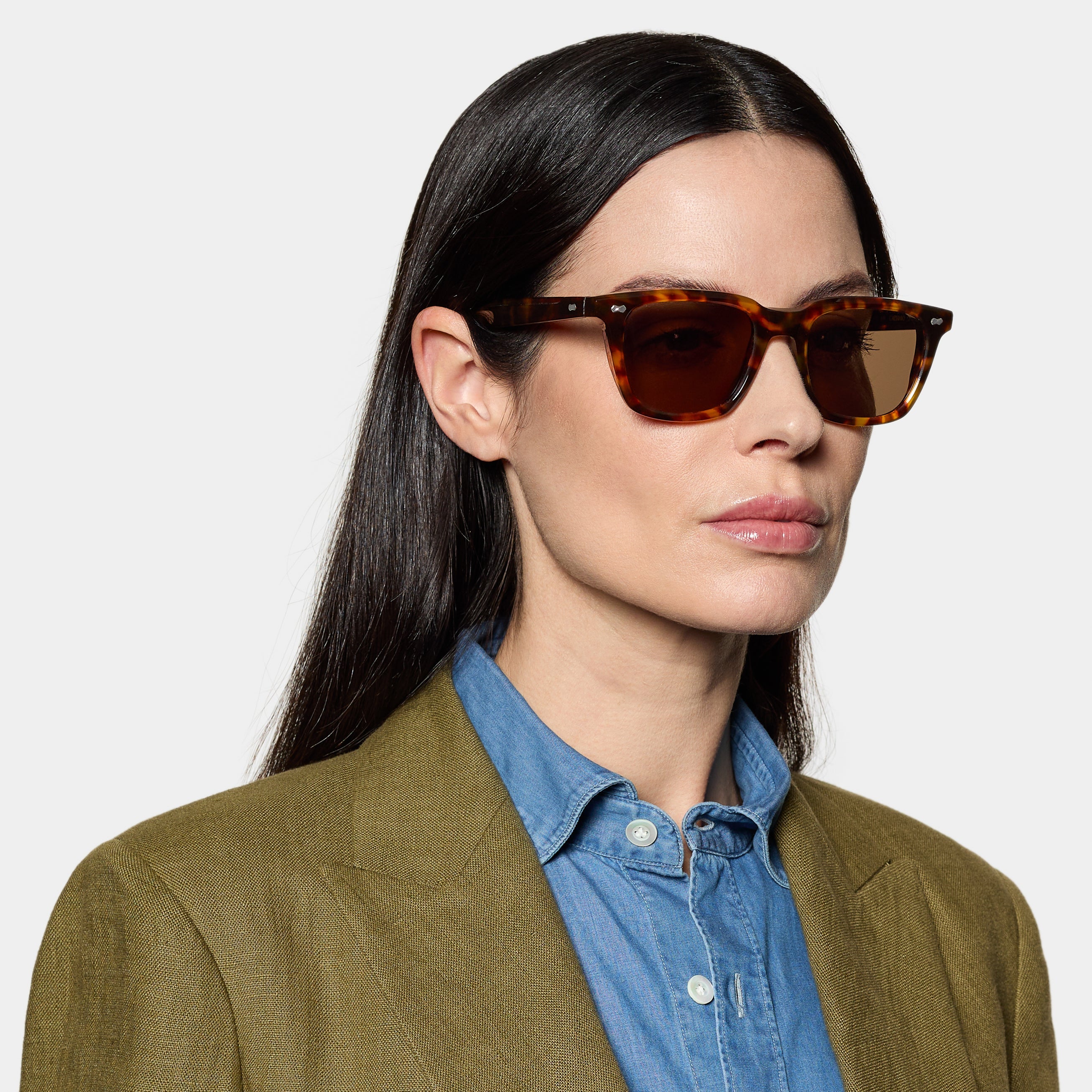 TBD Eyewear Carré Eco Spotted Havana | Tobacco Lens Sunglasses