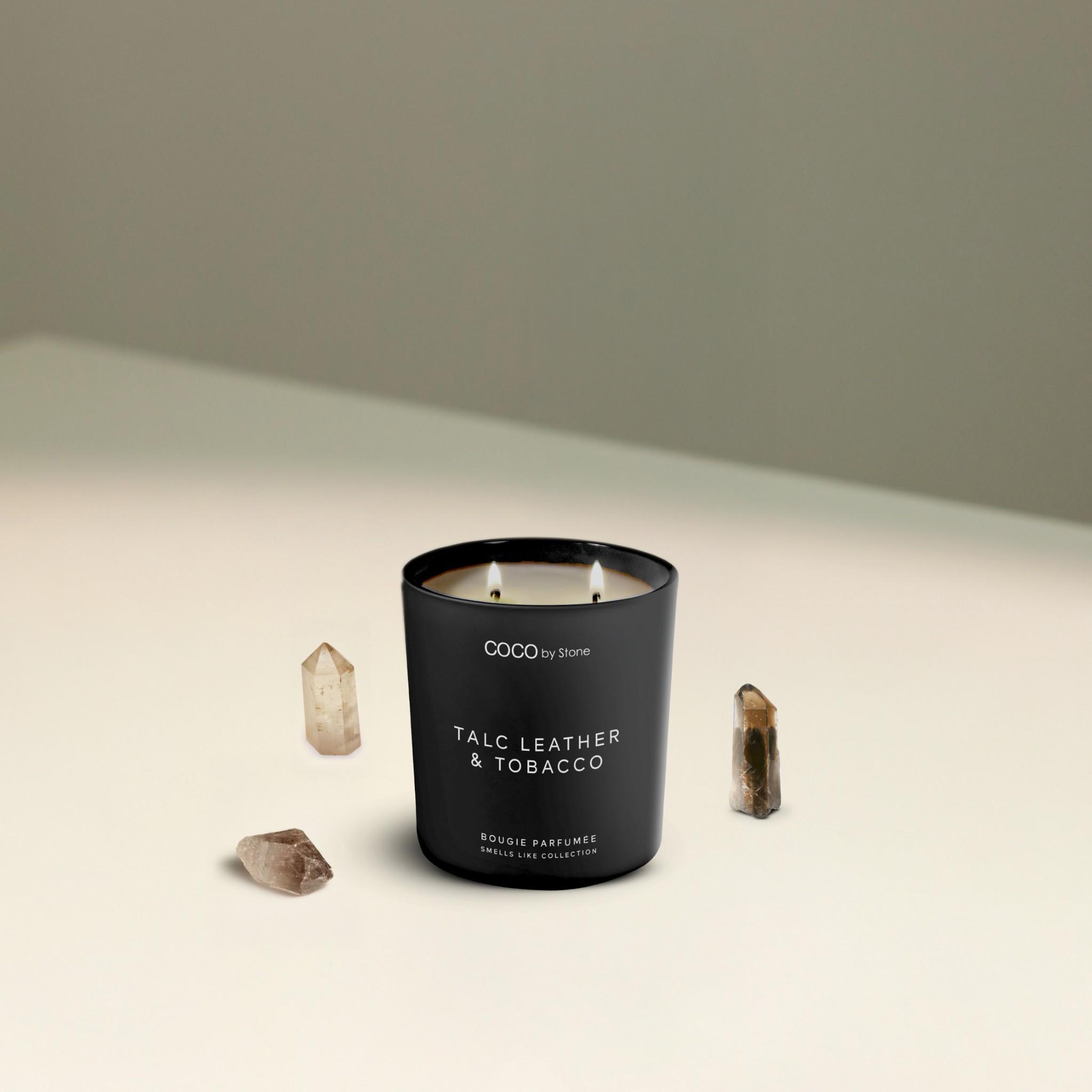 11oz Smells Like Talc Leather & Tobacco Candle