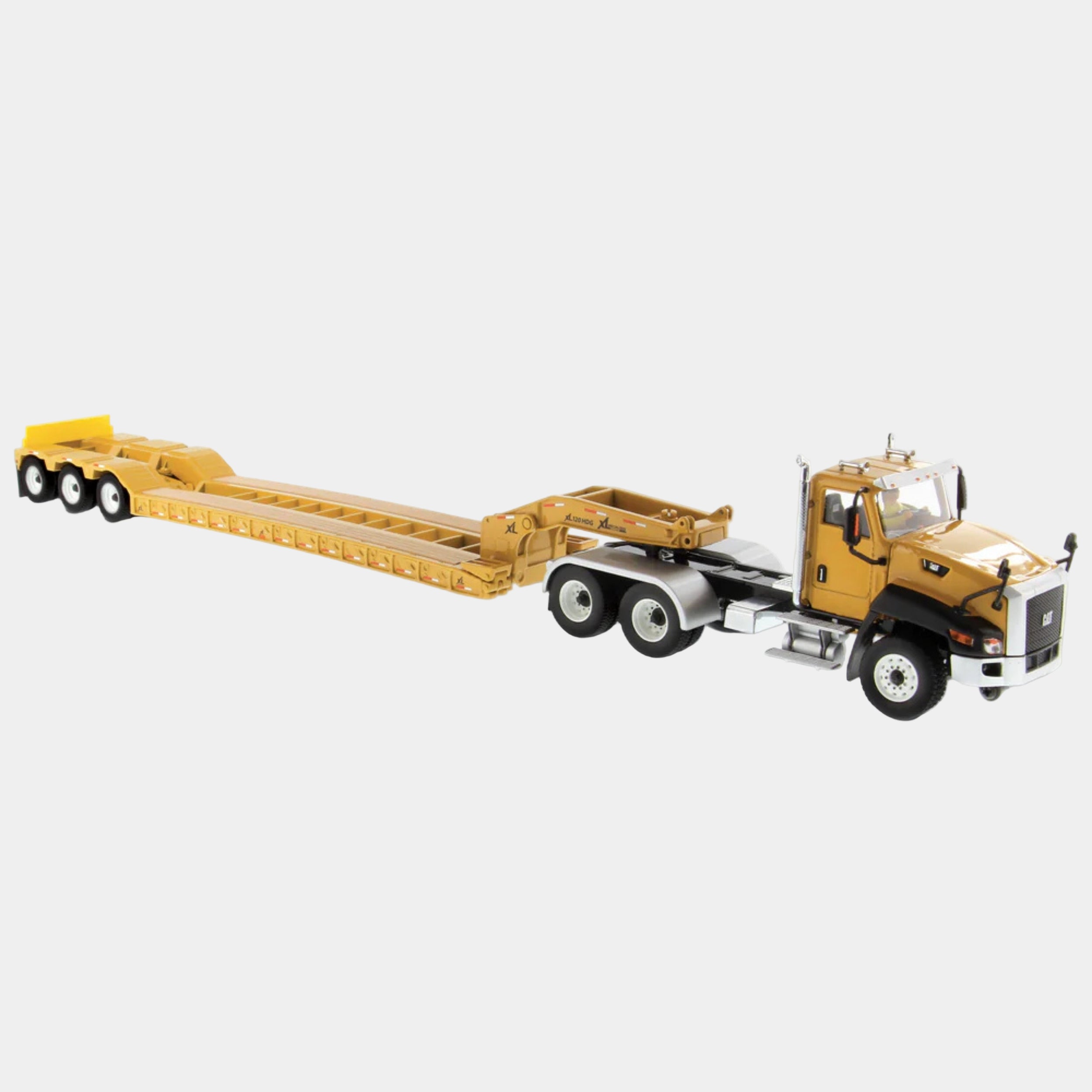 Diecast Masters 1:50 Cat® CT660 Day Cab Tractor with XL120 Low-Profile HDG Trailer 85503C Diecast Model