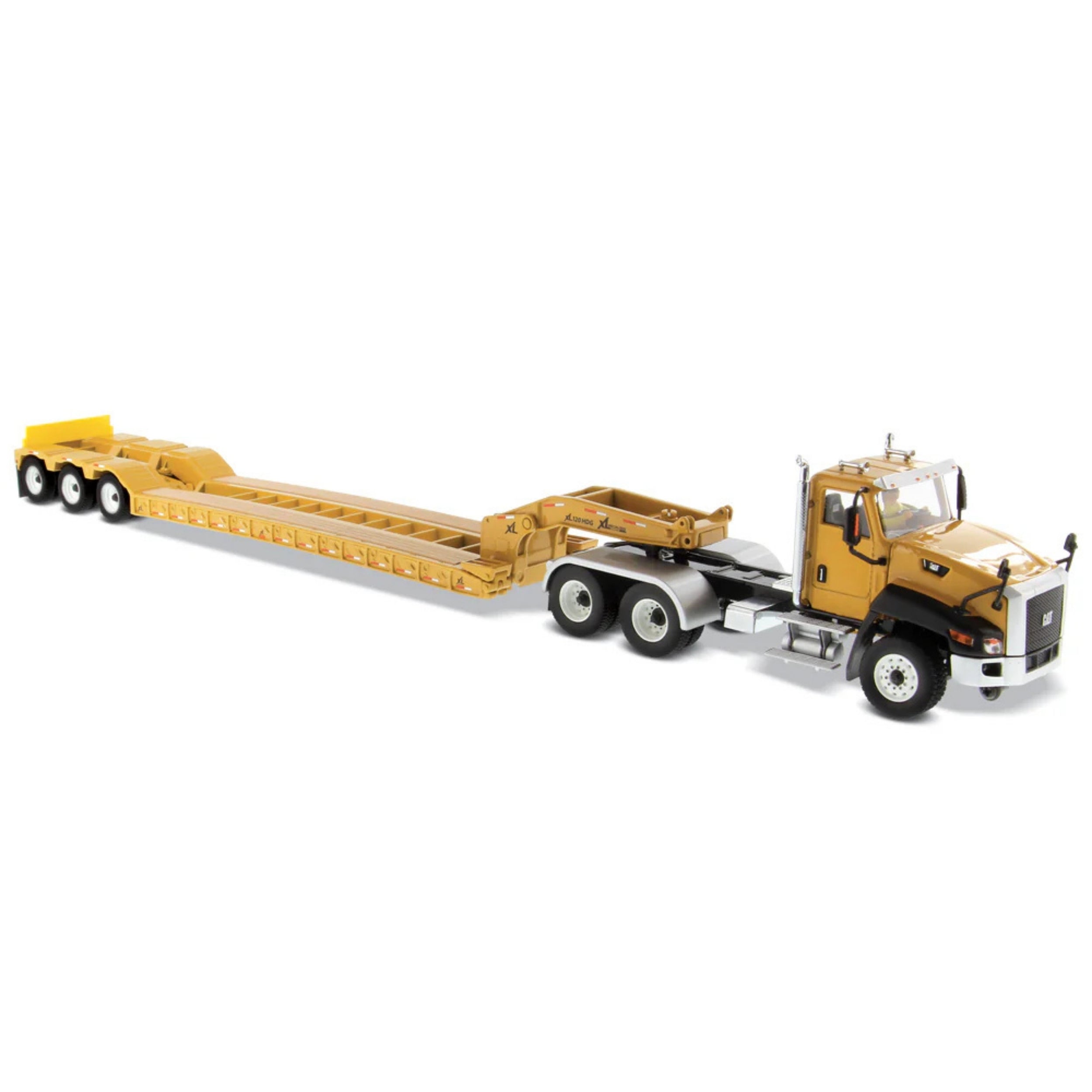 Diecast Masters 1:50 Cat® CT660 Day Cab Tractor with XL120 Low-Profile HDG Trailer 85503C Diecast Model