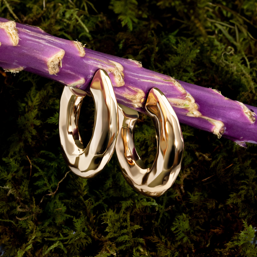 Denise Pacini Emma Hammered Open Hoops