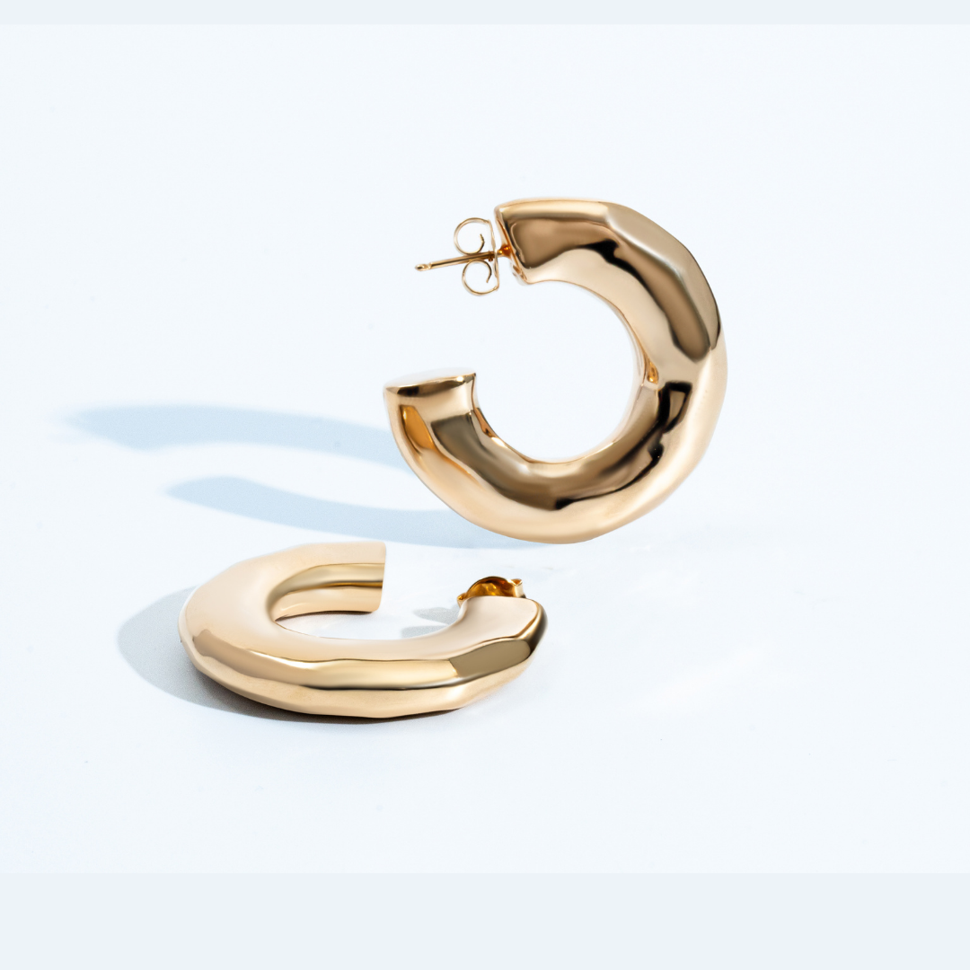 Denise Pacini Emma Hammered Open Hoops