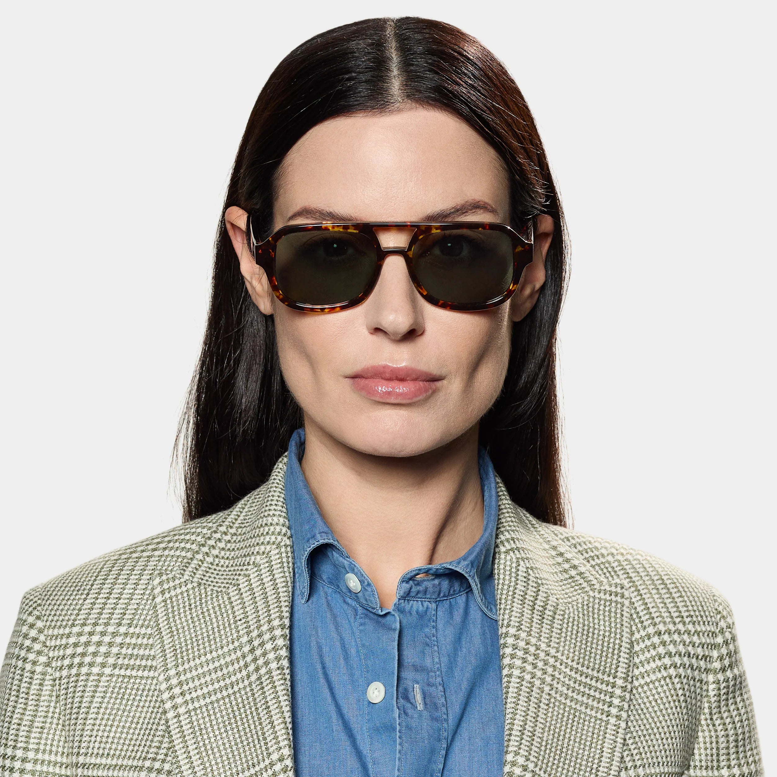 TBD Eyewear Gianni Eco Dark Havana | Bottle Green Lens Sunglasses