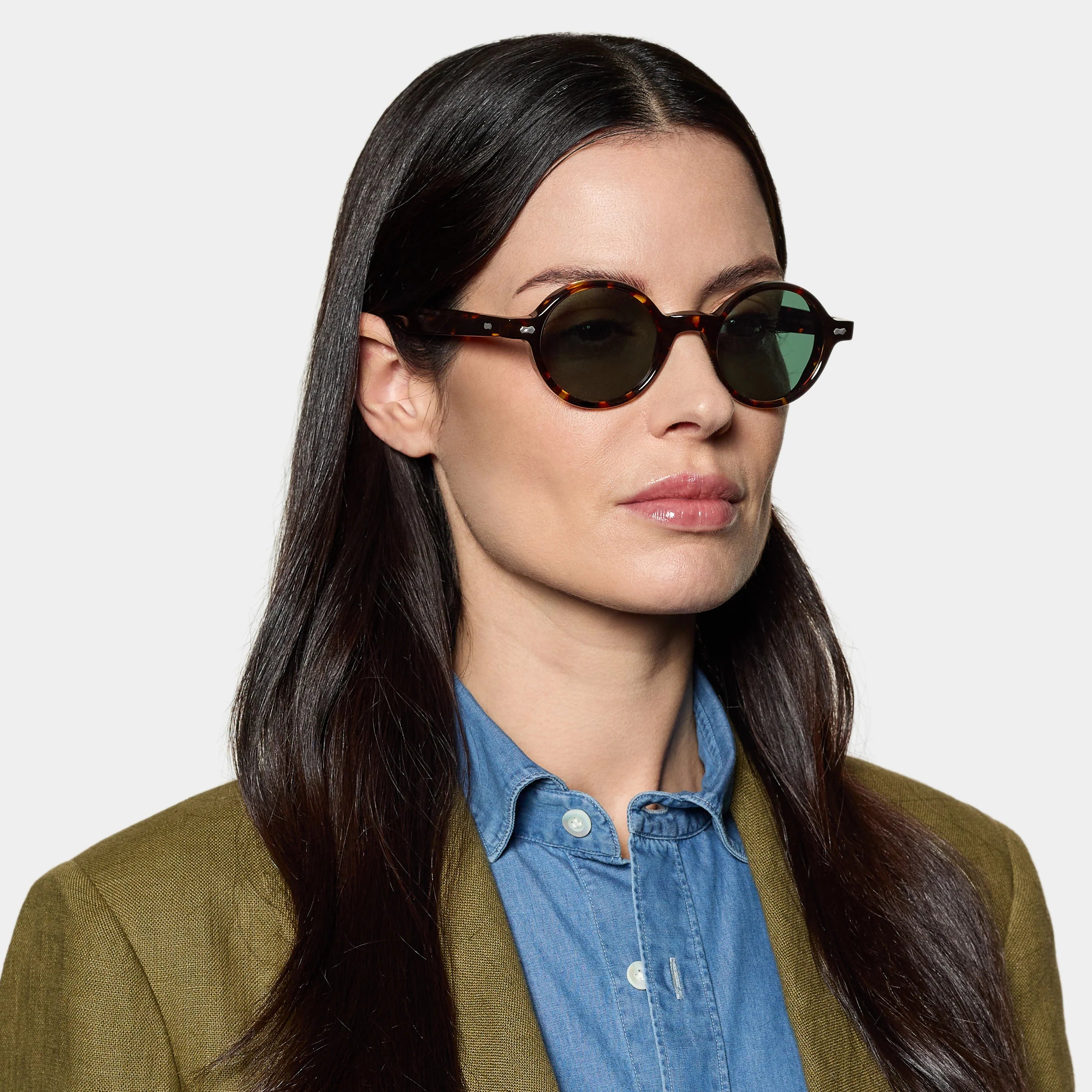 TBD Eyewear Giotto Eco Dark Havana | Bottle Green Lens Sunglasses