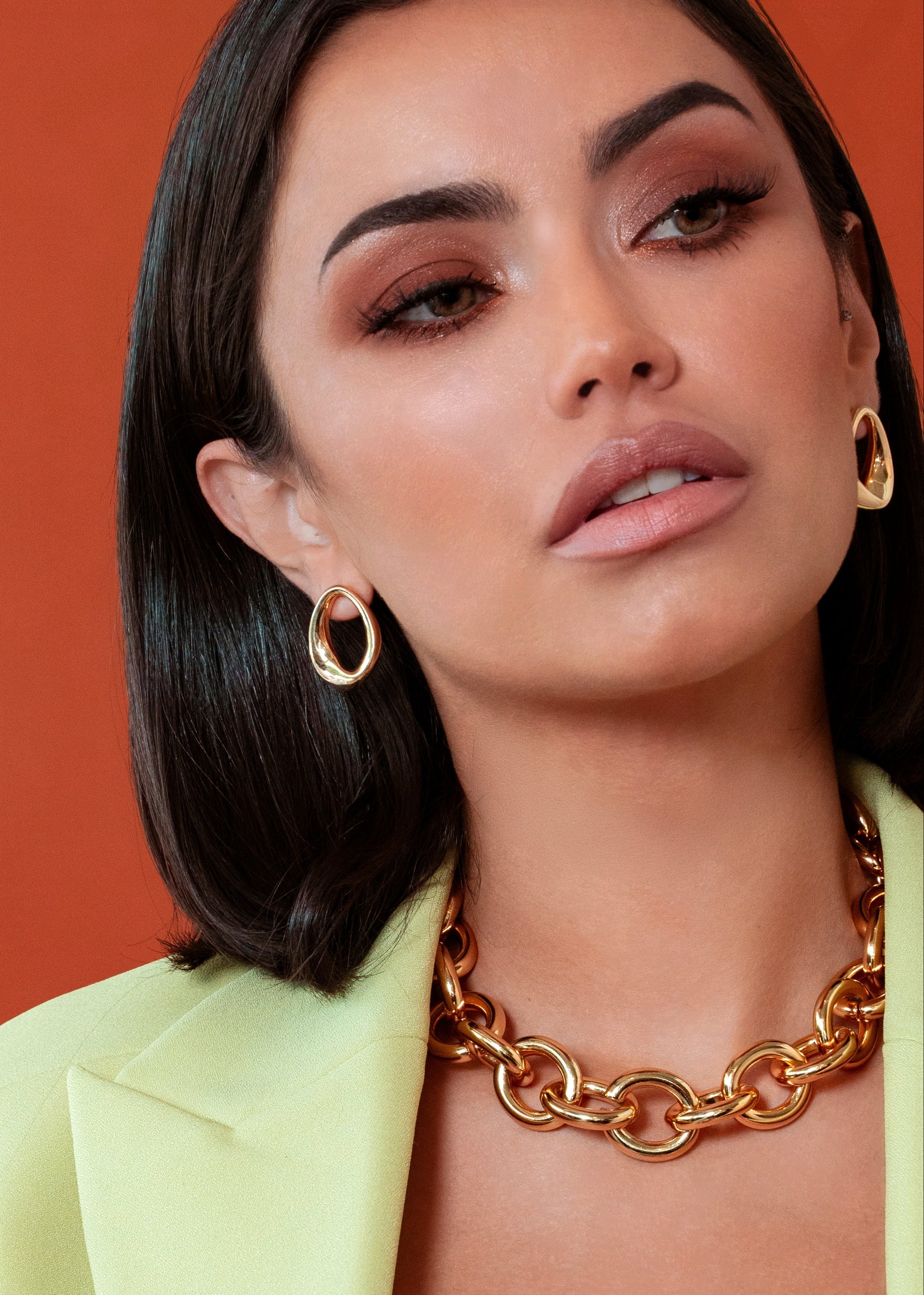 Denise Pacini Kate Abstract Oval Earrings