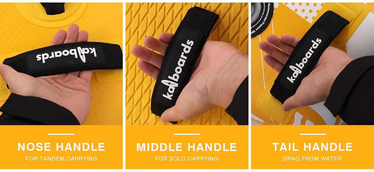 Kai Boards The Rainbow 10’6 Inflatable SUP Paddle Board Set - Yellow