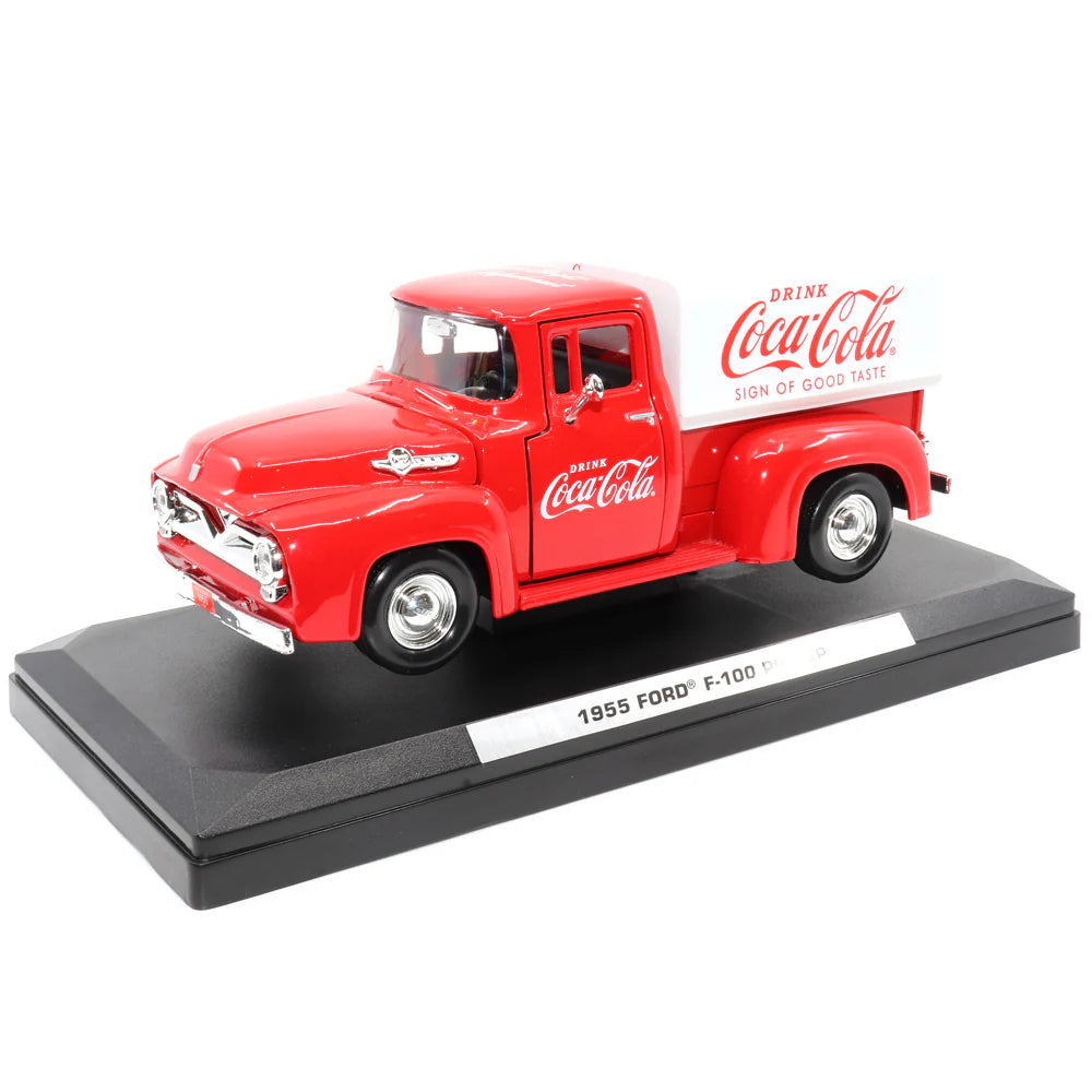 Motor City Classics 1955 Ford F100 Coca Cola Tarpaulin 1:24 Diecast Car 424050