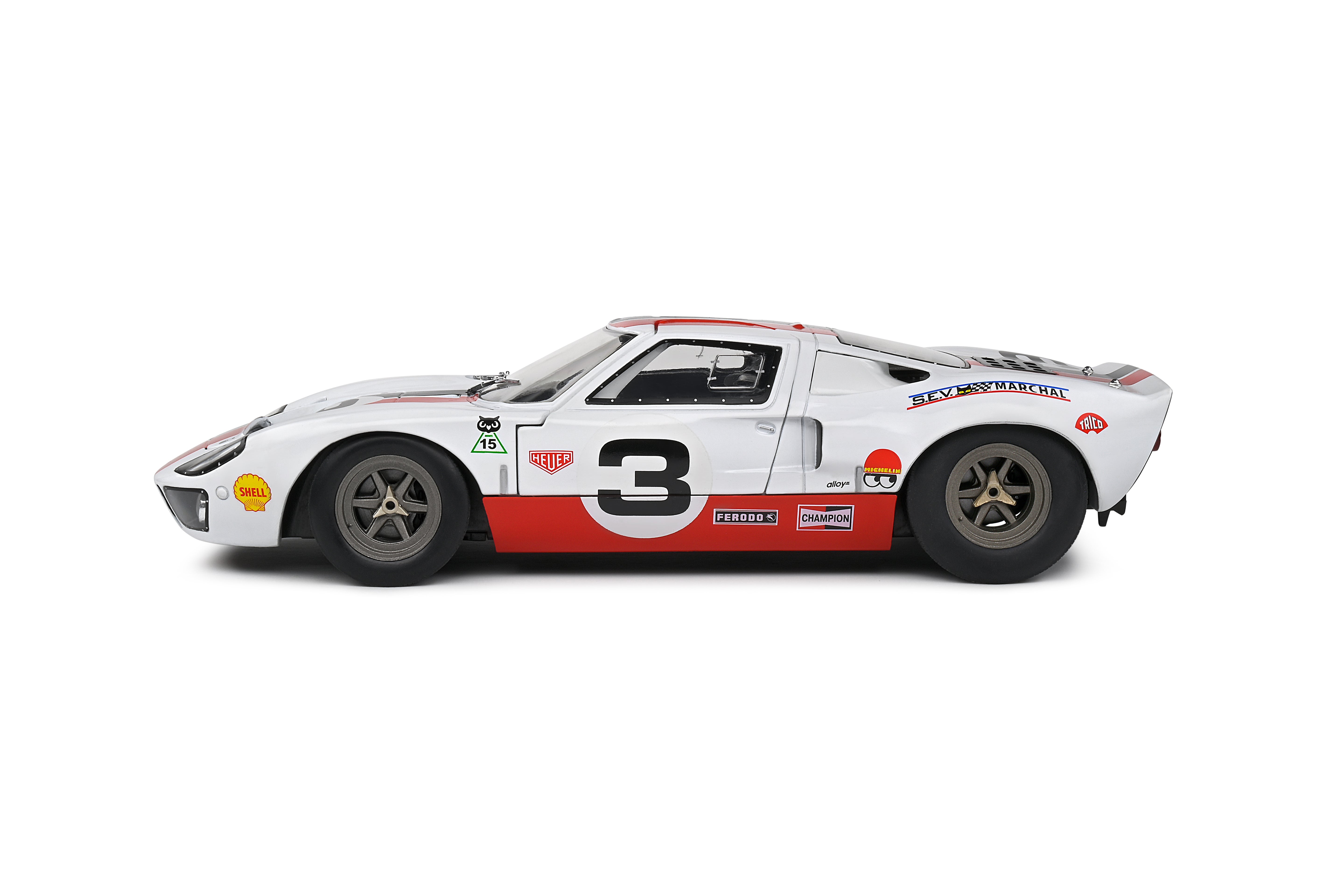 Solido Ford GT40 MK.1 Eric Dean Design White - 2015 1:18 Diecast Car S1803010