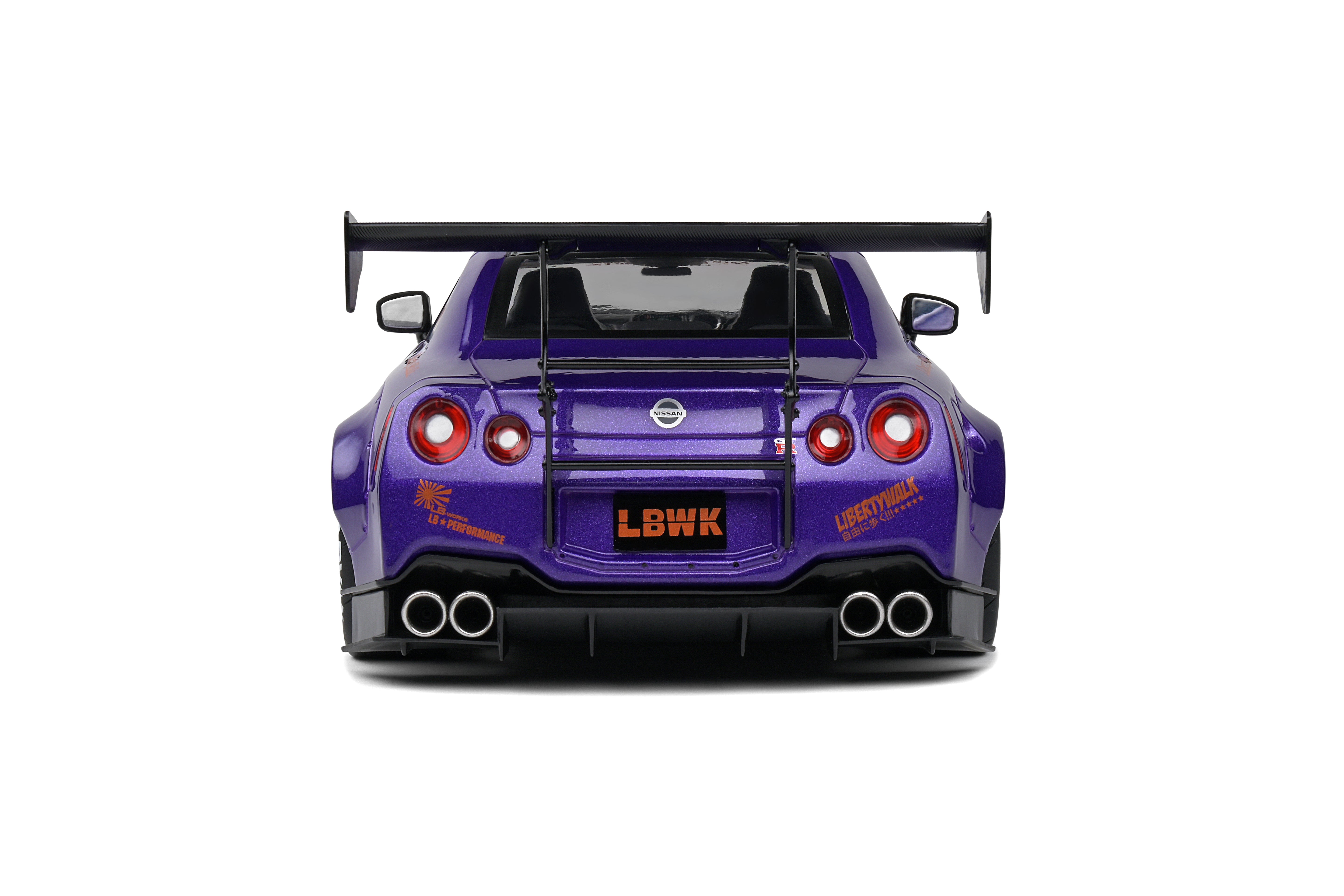 Solido Nissan GT-R (R35) Liberty Walk Body Kit 2.0 Purplezilla - 2022 1:18 Diecast Car S1805812