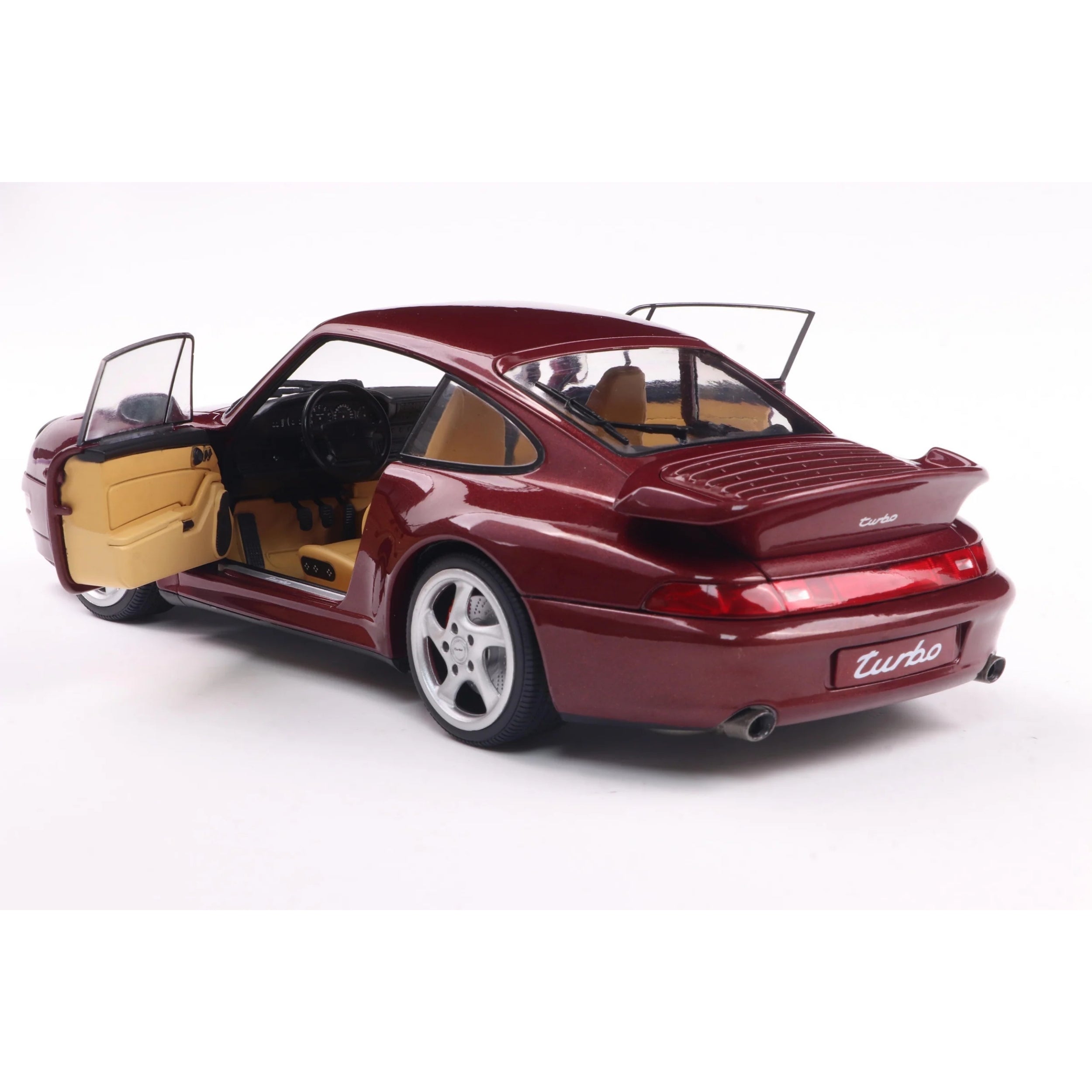 Solido Porsche 911 (993) 1997 1:18 Arena Red Open Door Back