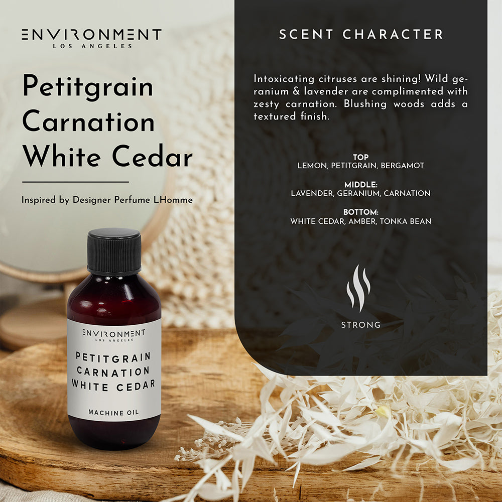 2oz Petitgrain | Carnation | White Cedar Machine Diffusing Oil (Inspired by YSL L'Homme®)