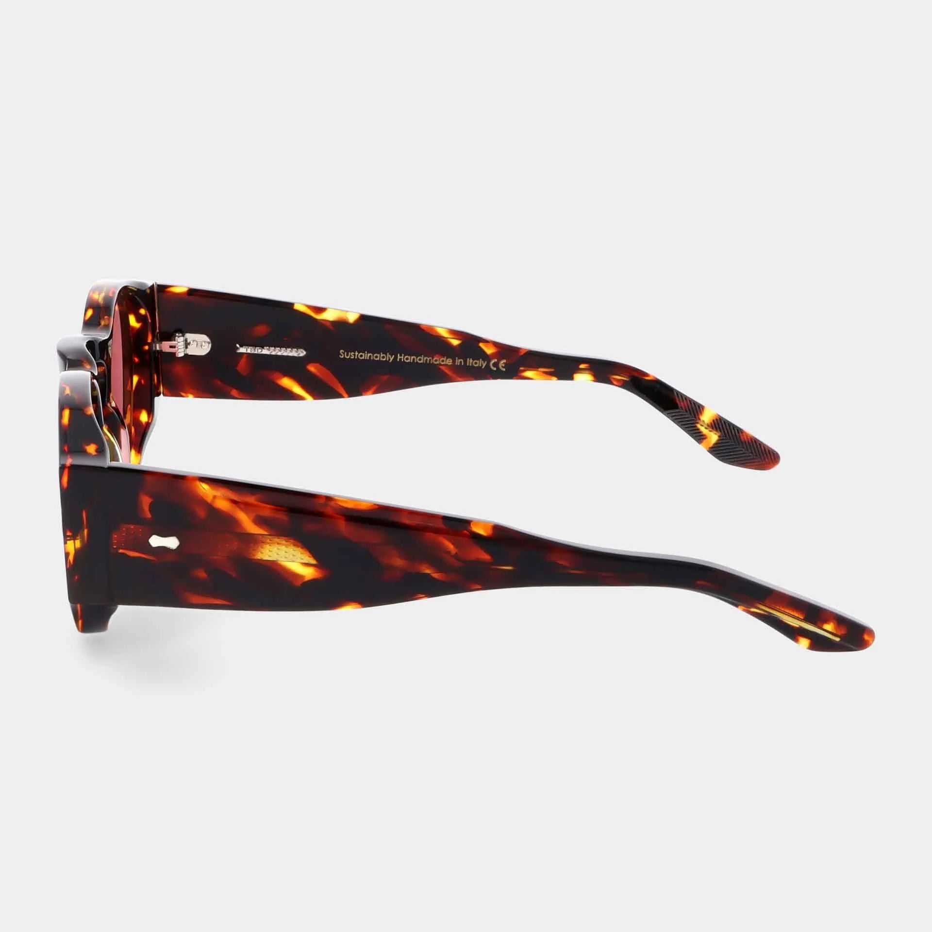 TBD Eyewear Ari Eco Dark Havana | Red Lens Sunglasses