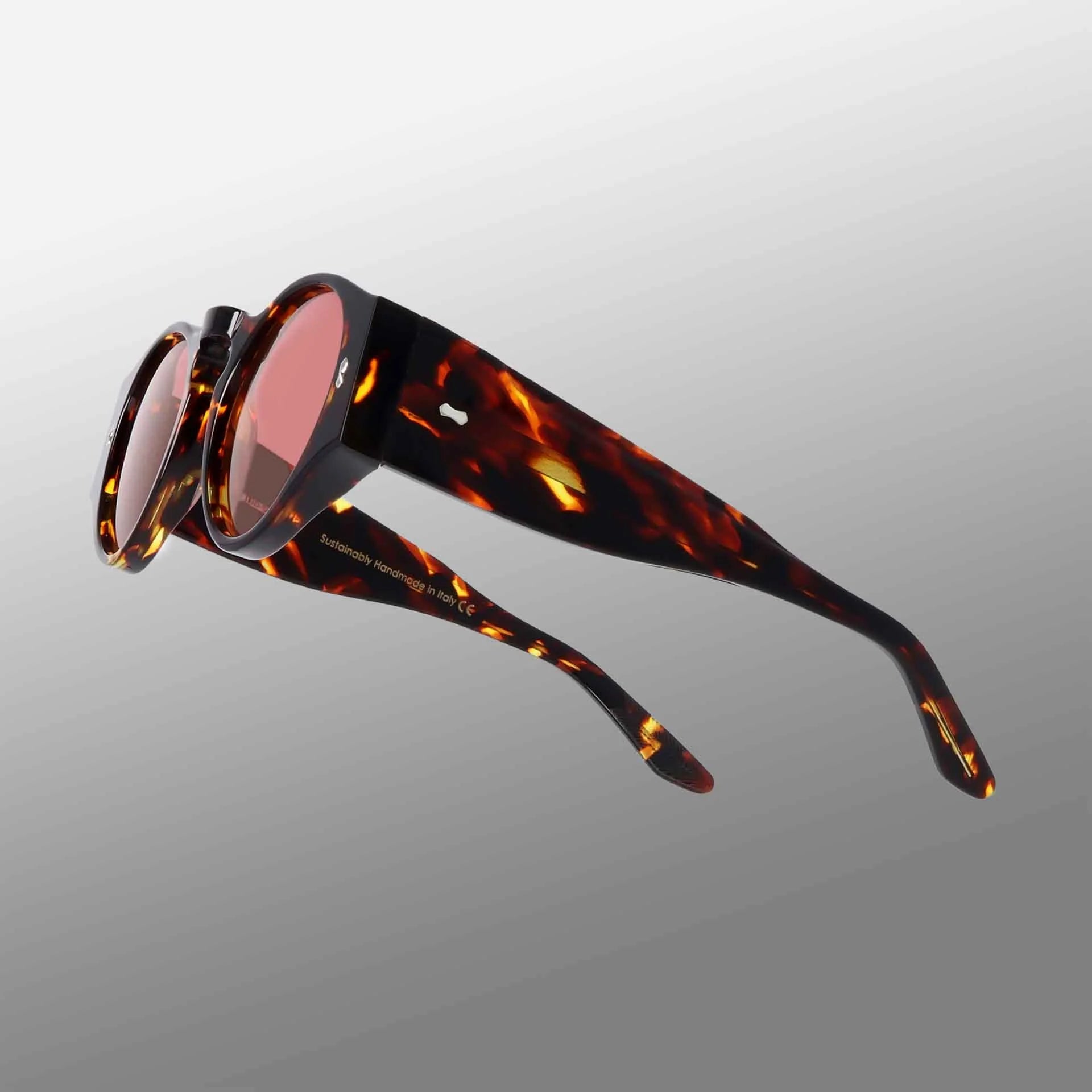 TBD Eyewear Ari Eco Dark Havana | Red Lens Sunglasses