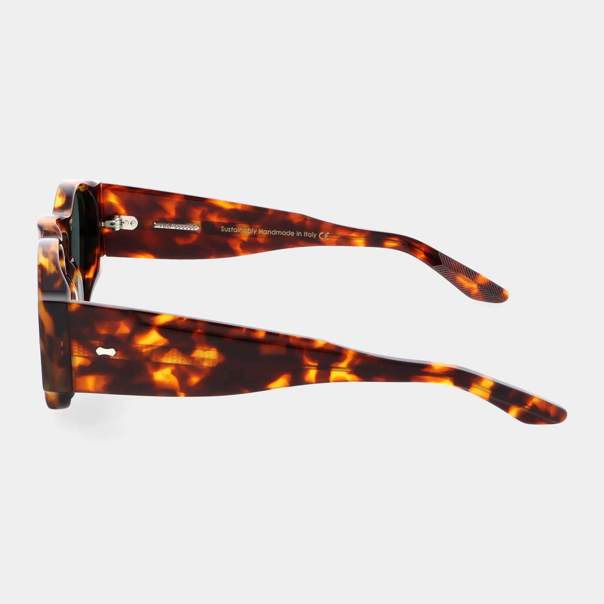 TBD Eyewear Ari Eco Spotted Havana | Bottle Green Lens Sunglasses