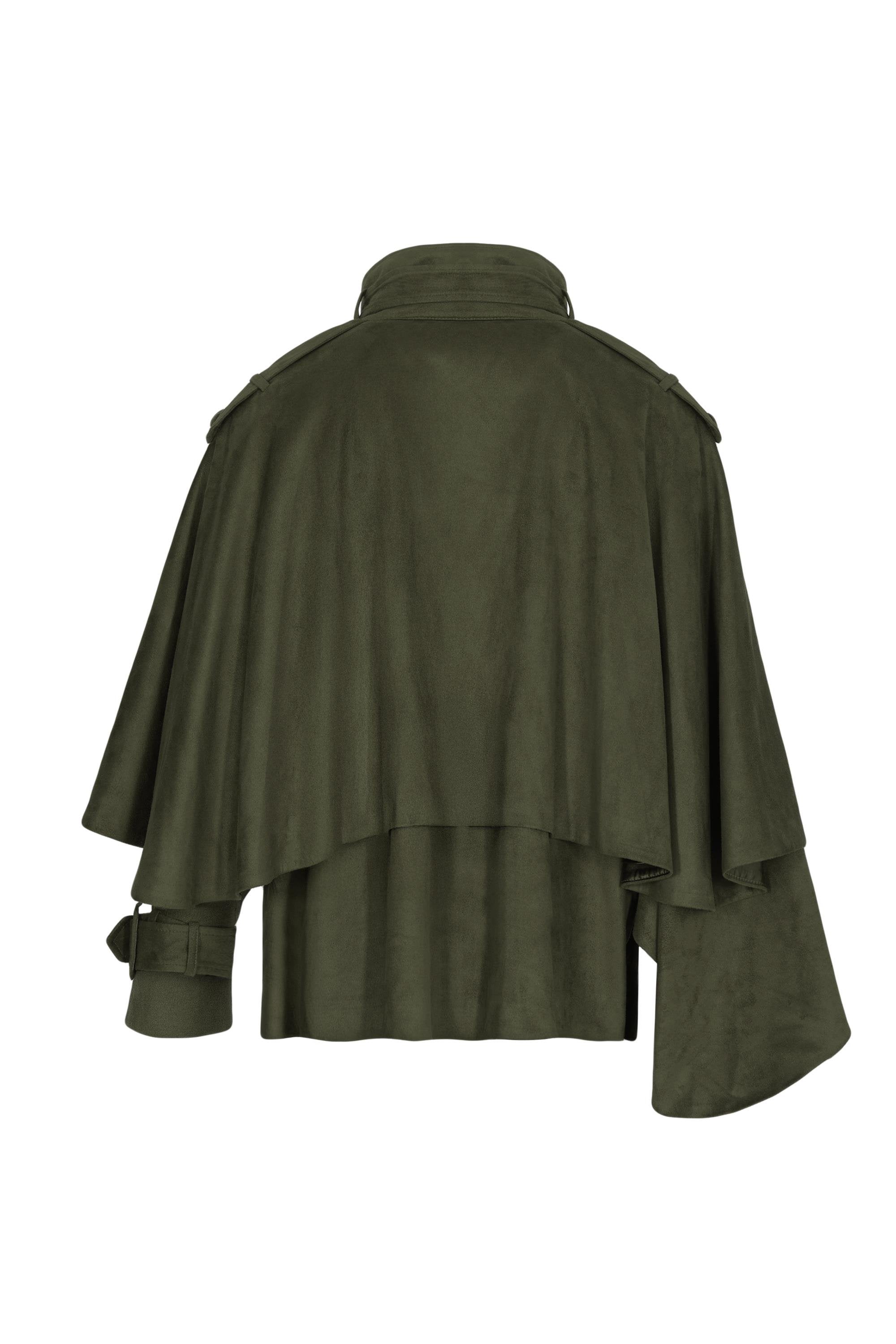 Herfetch Cape Jacket Oil Green