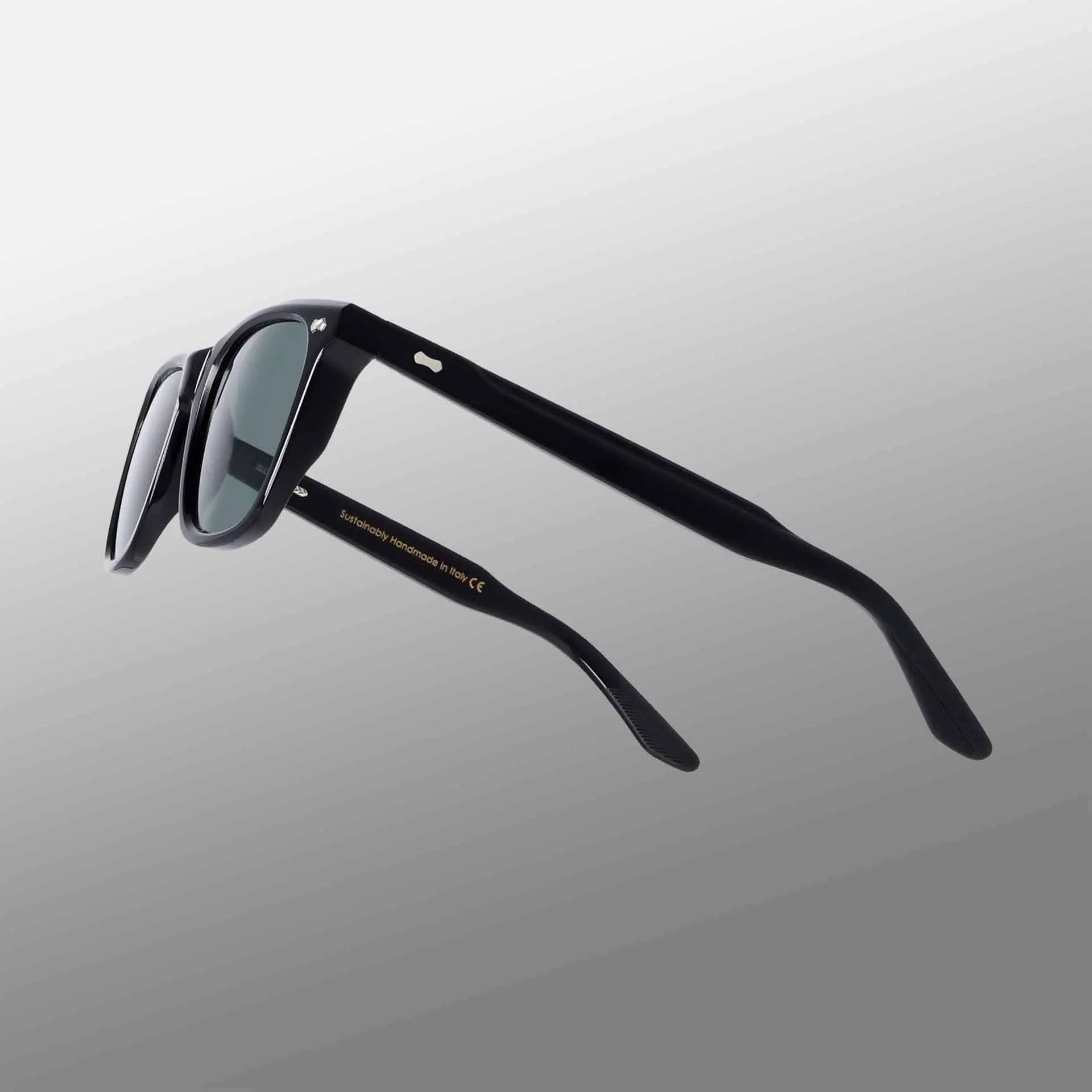 TBD Eyewear Carré Eco Black | Bottle Green Lens Sunglasses