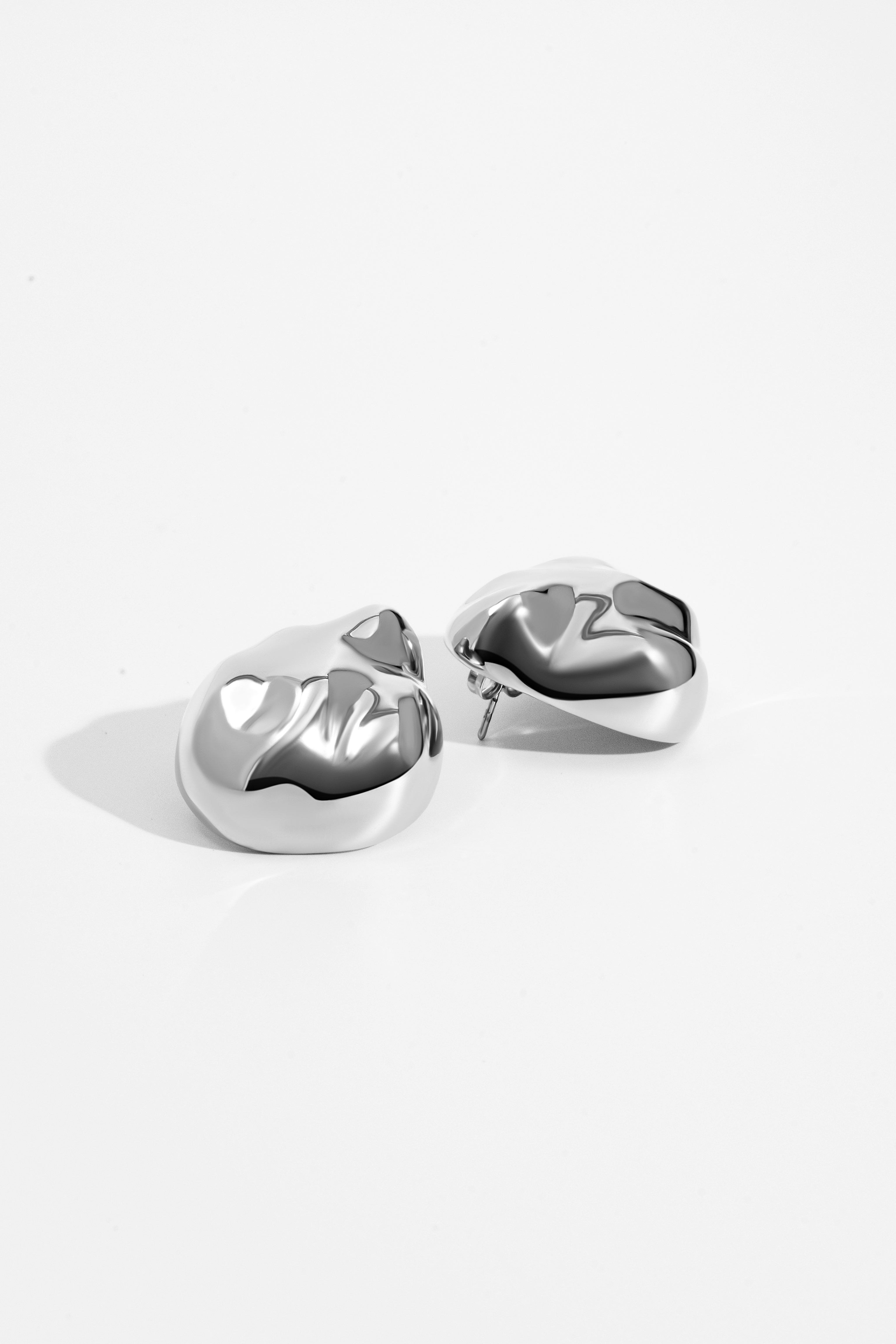 Denise Pacini Giselle Dented Dome Earrings