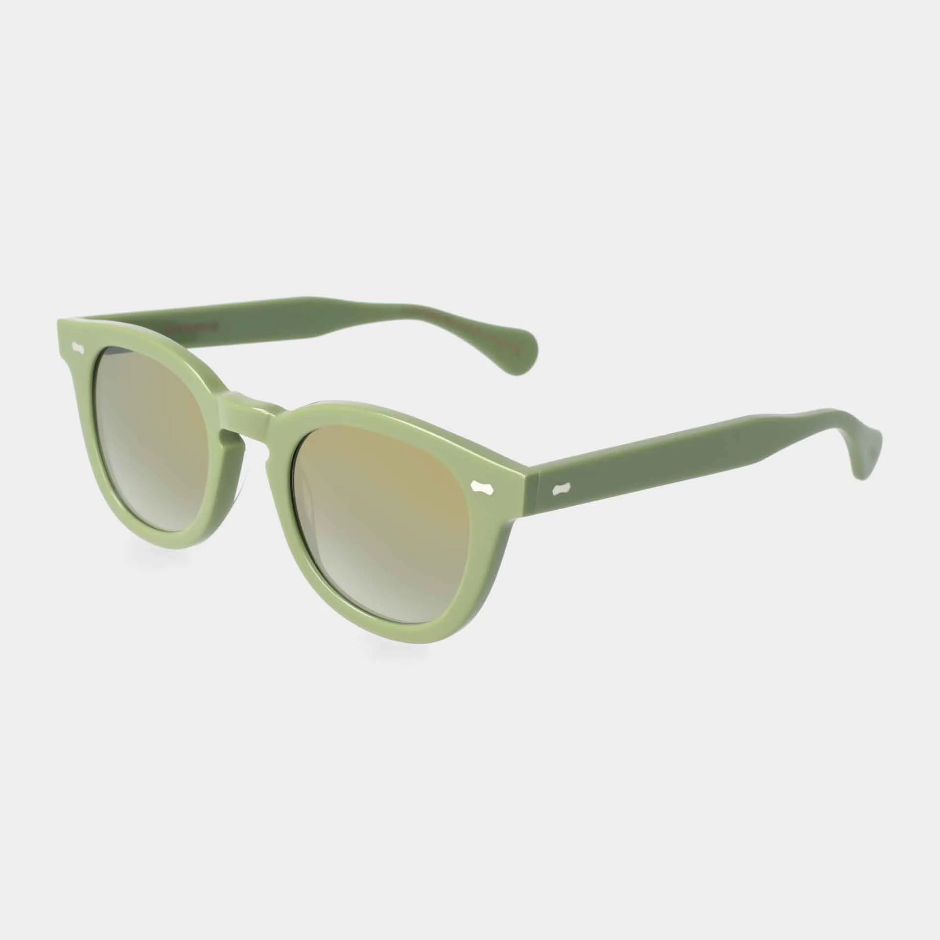 TBD Eyewear Donegal Sage | Mirror Green Lens Sunglasses