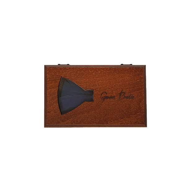 Genius Bowtie Hawking Navy Blue Feather Bow Tie