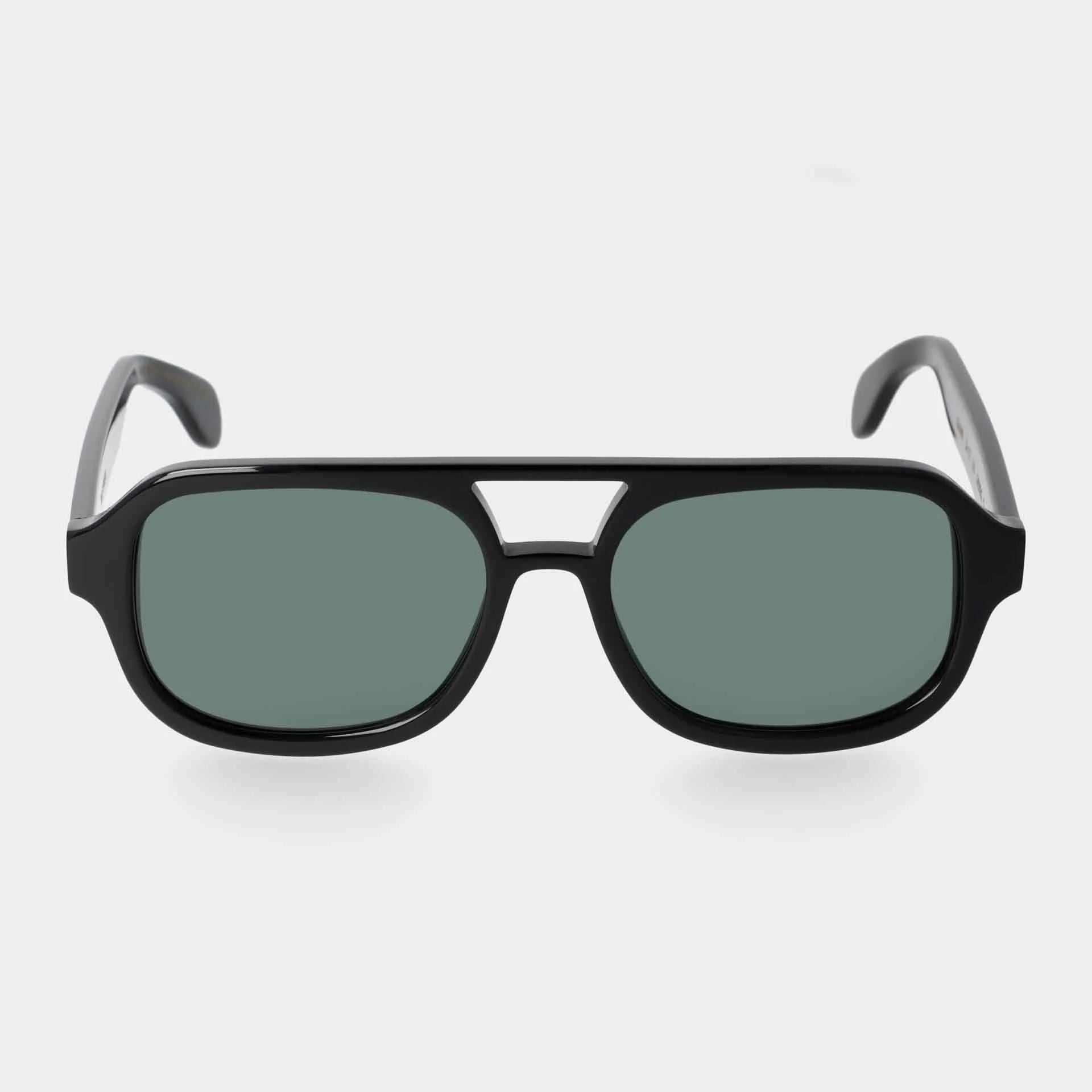 TBD Eyewear Gianni Eco Black | Bottle Green Lens Sunglasses