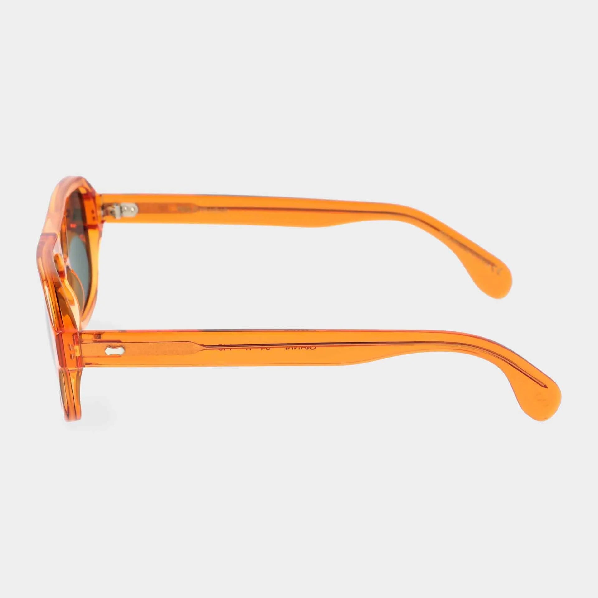 TBD Eyewear Gianni Tangerine | Bottle Green Lens Sunglasses