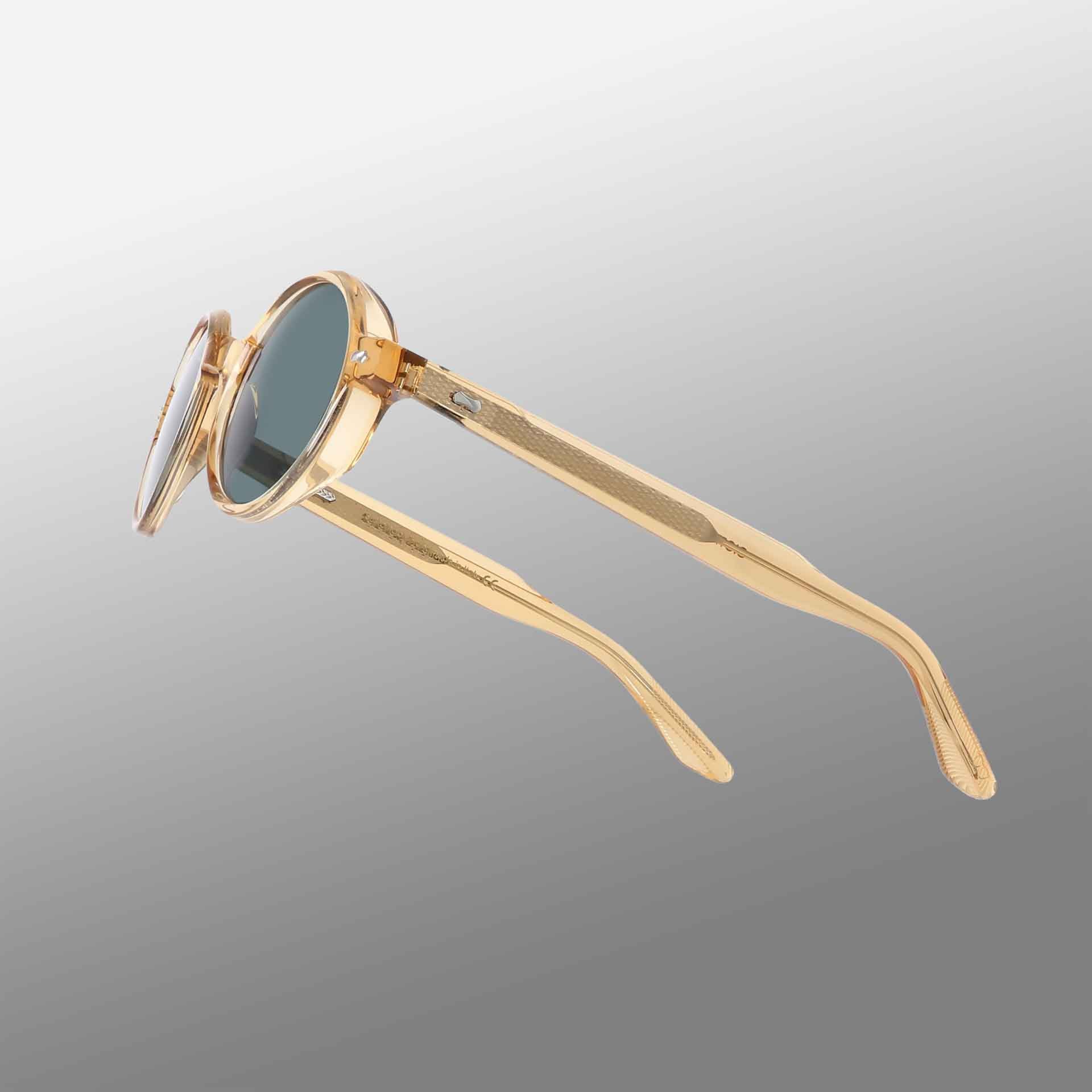 TBD Eyewear Giotto Eco Champagne | Bottle Green Lens Sunglasses