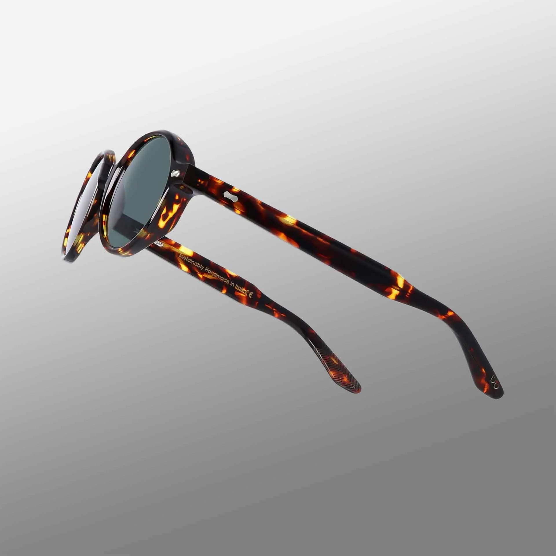 TBD Eyewear Giotto Eco Dark Havana | Bottle Green Lens Sunglasses