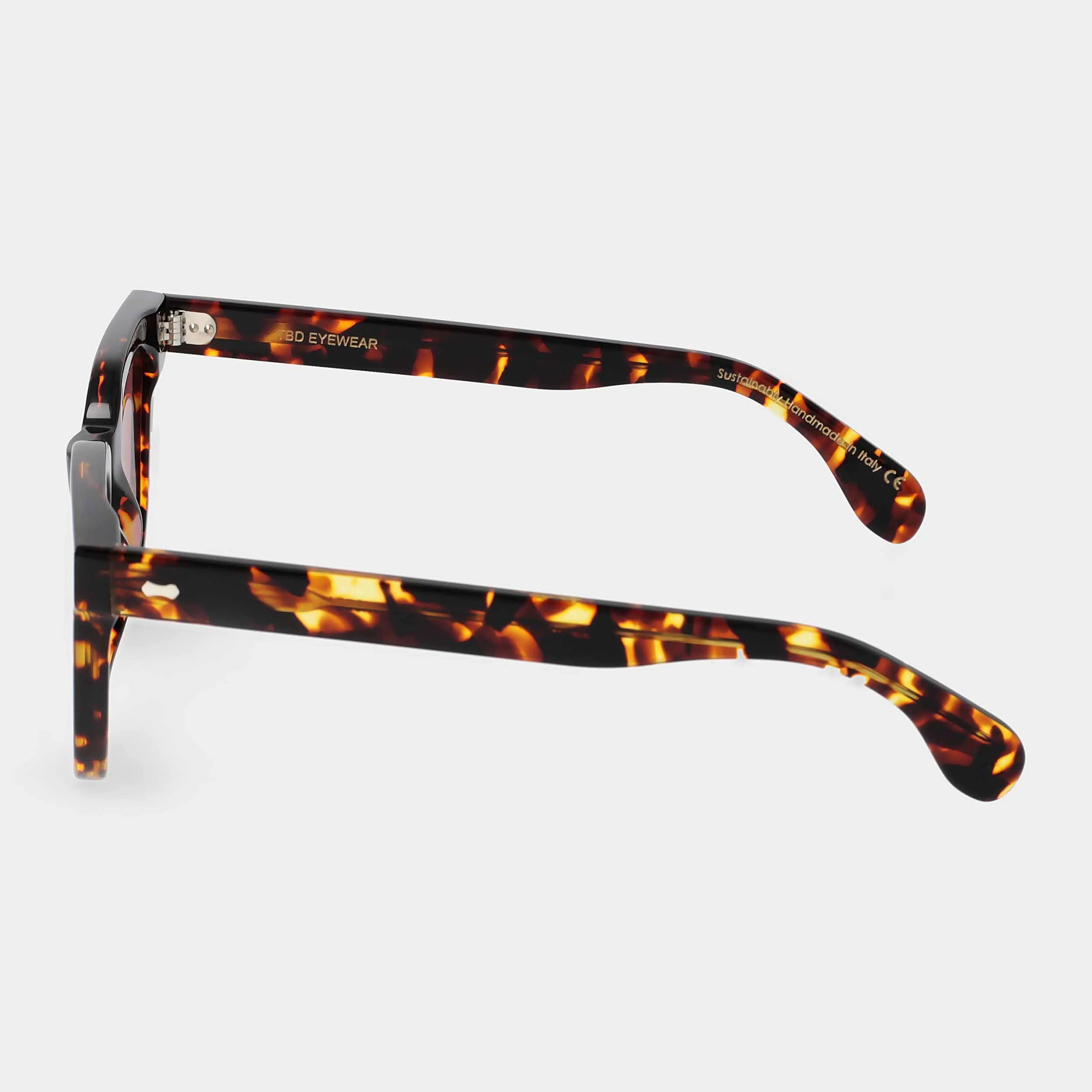 TBD Eyewear Mastro Eco Dark Havana | Red Lens Sunglasses
