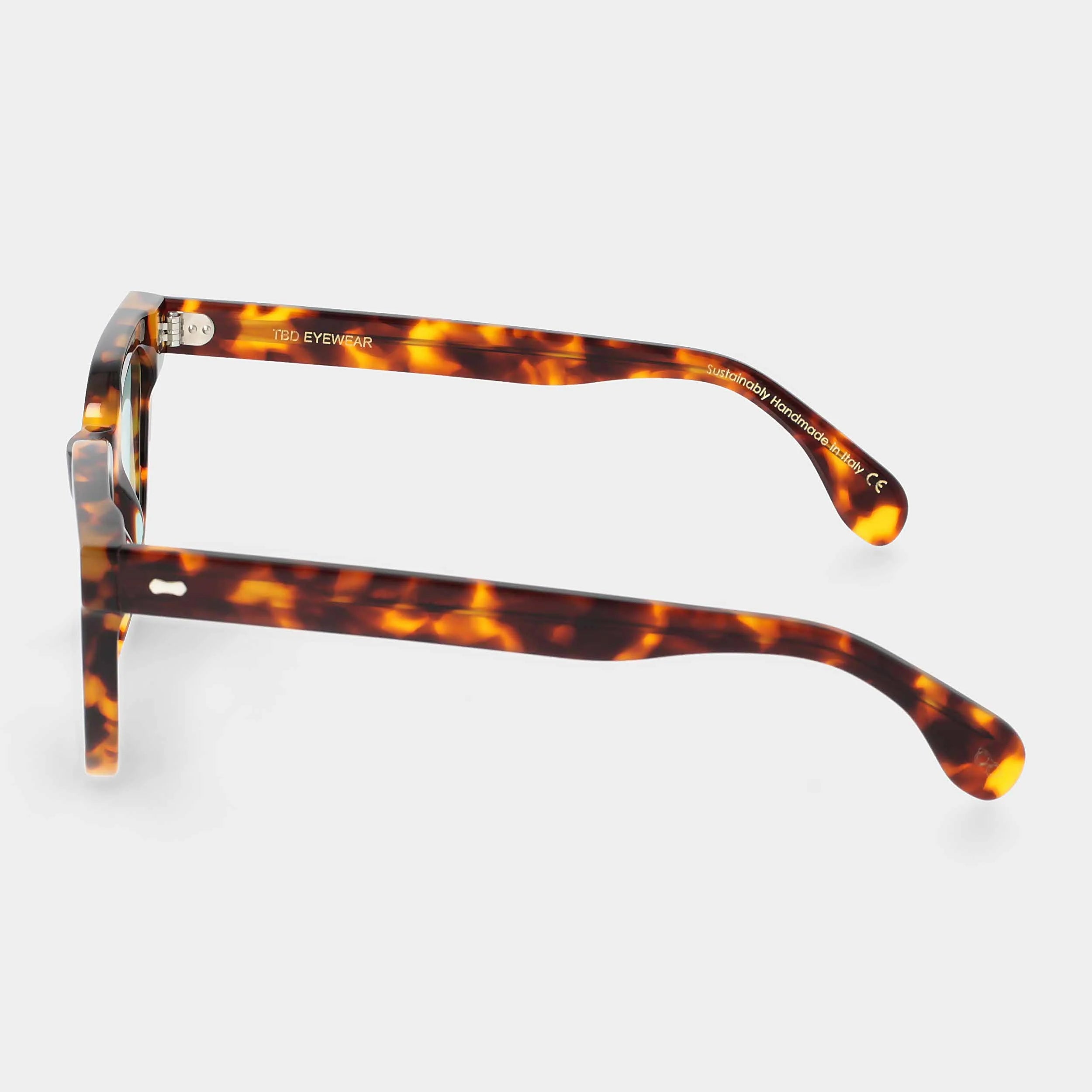 TBD Eyewear Mastro Eco Spotted Havana | Light Green Lens Sunglasses