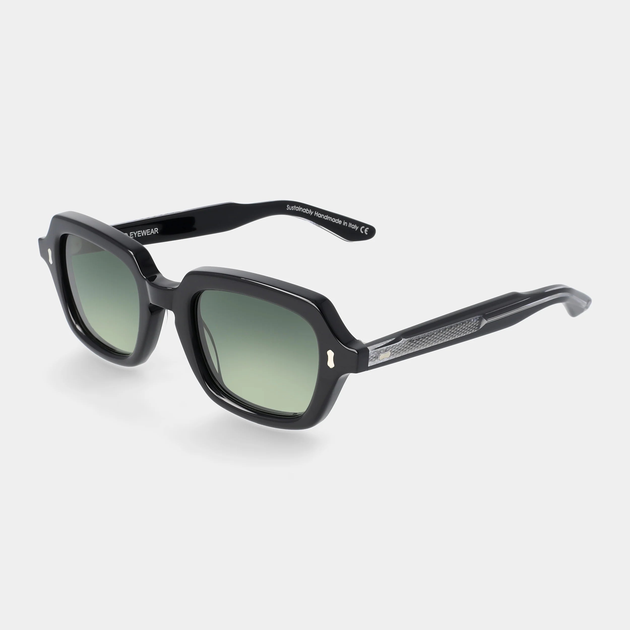 TBD Eyewear Oak Eco Black | Green Lens Sunglasses