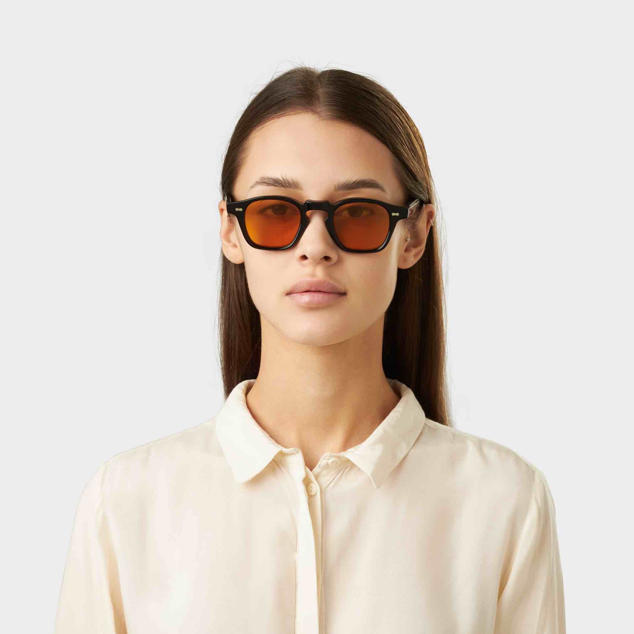 TBD Eyewear Cord Eco Black Orange Lens Woman