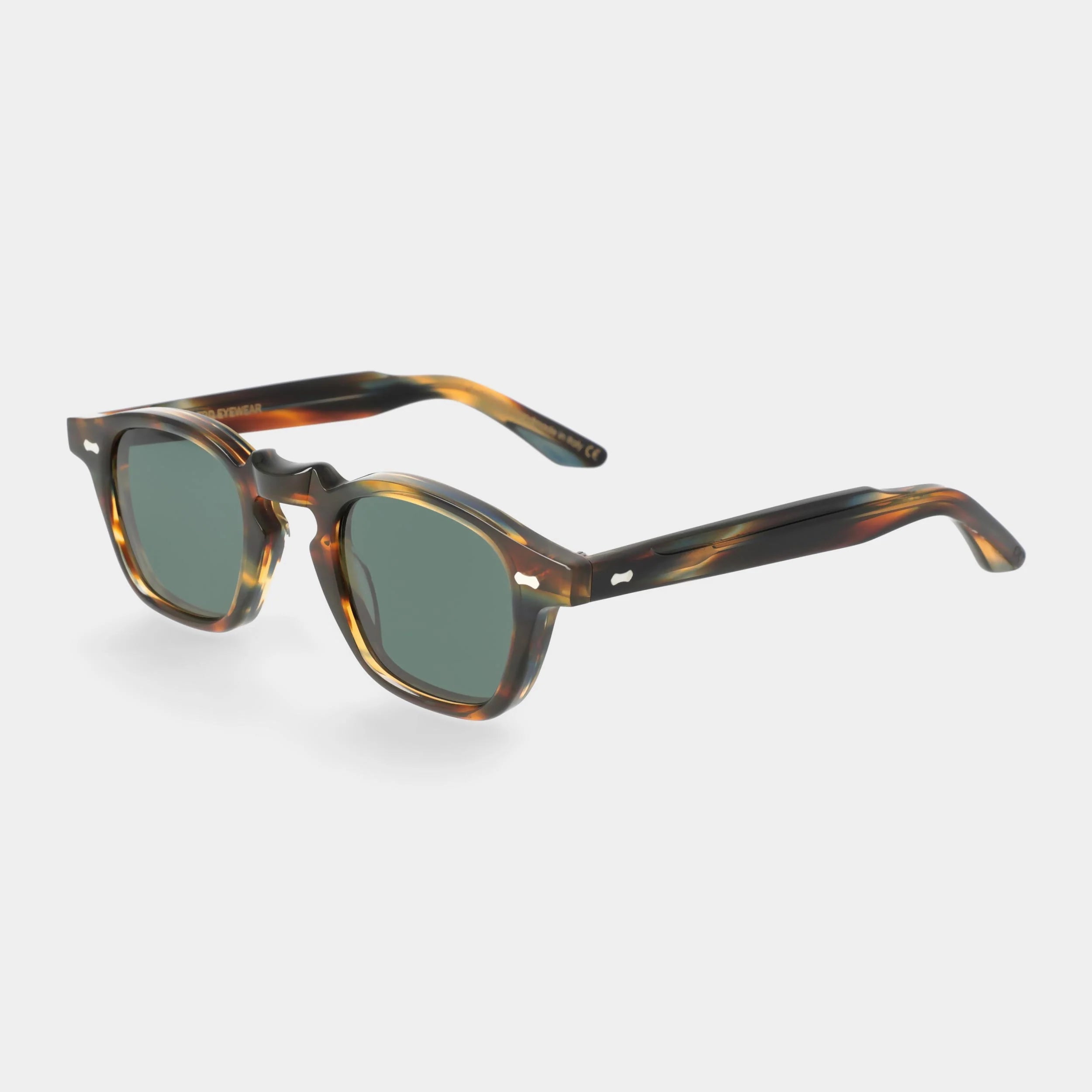TBD Eyewear Cord River Bottle Green Lens Sunglasses Angle