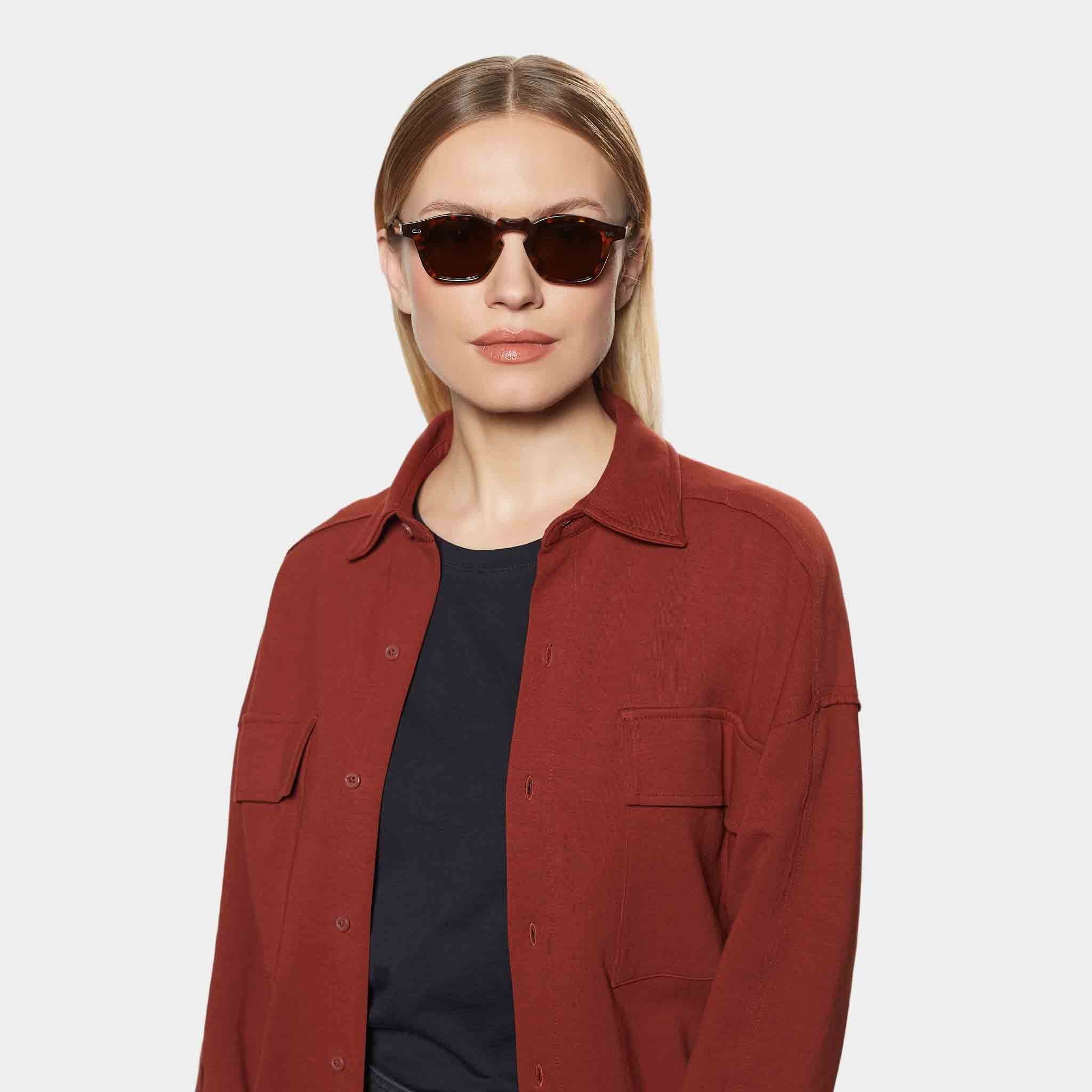 TBD Eyewear Cord Eco Spotted Havana Tobacco Lens Sunglasses Woman