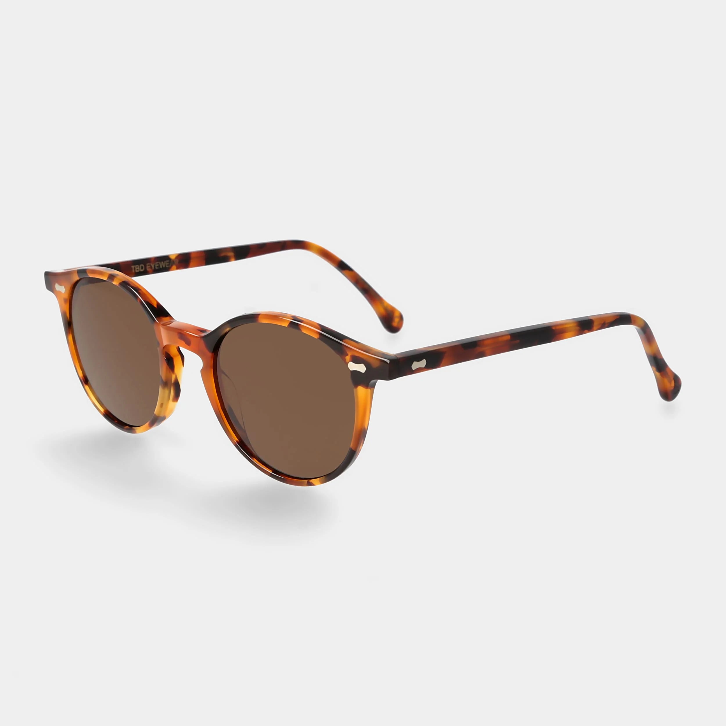 TBD Eyewear Cran Amber Tortoise Tobacco Lens Sunglasses Angle