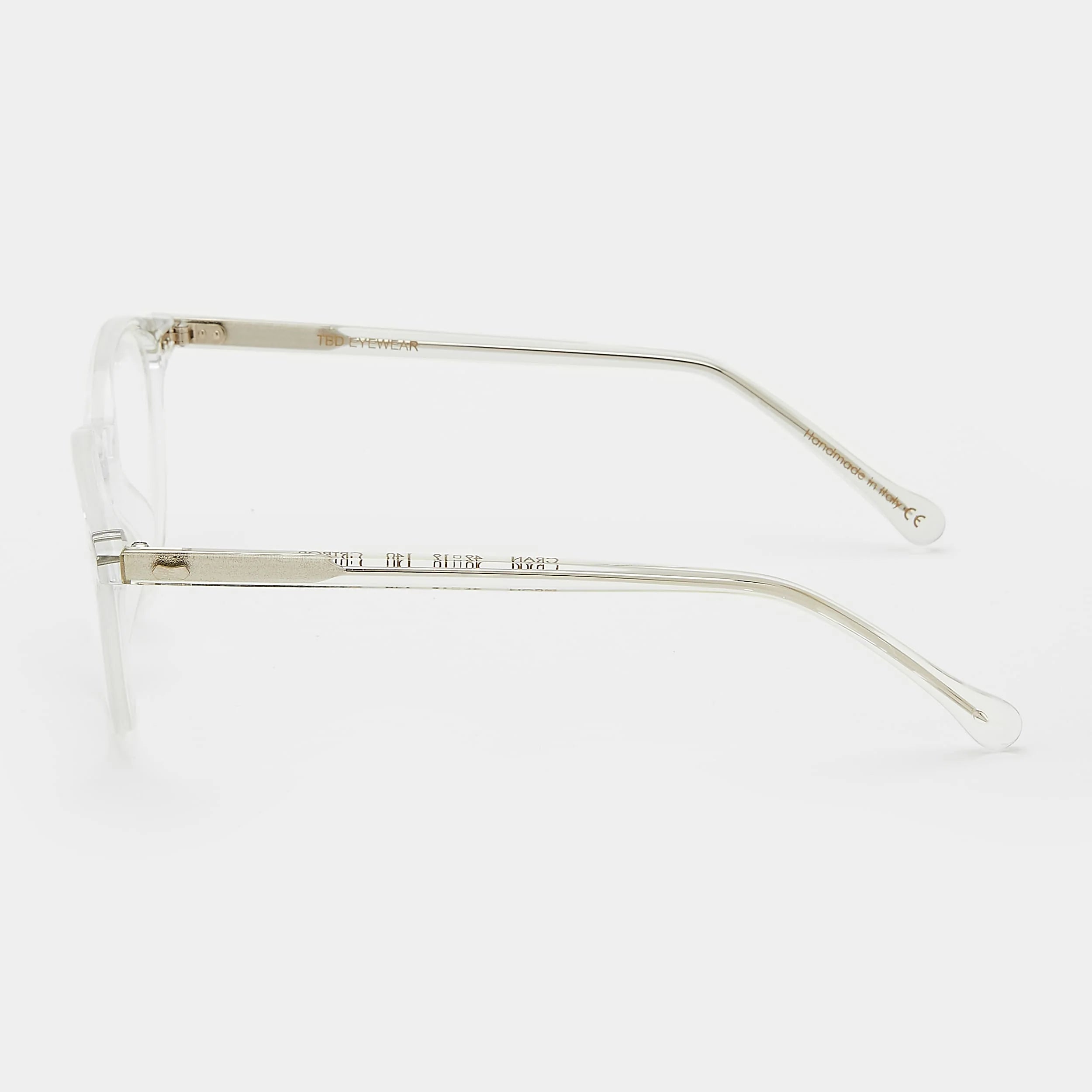 TBD Eyewear Cran Eco Transparent Optical Side