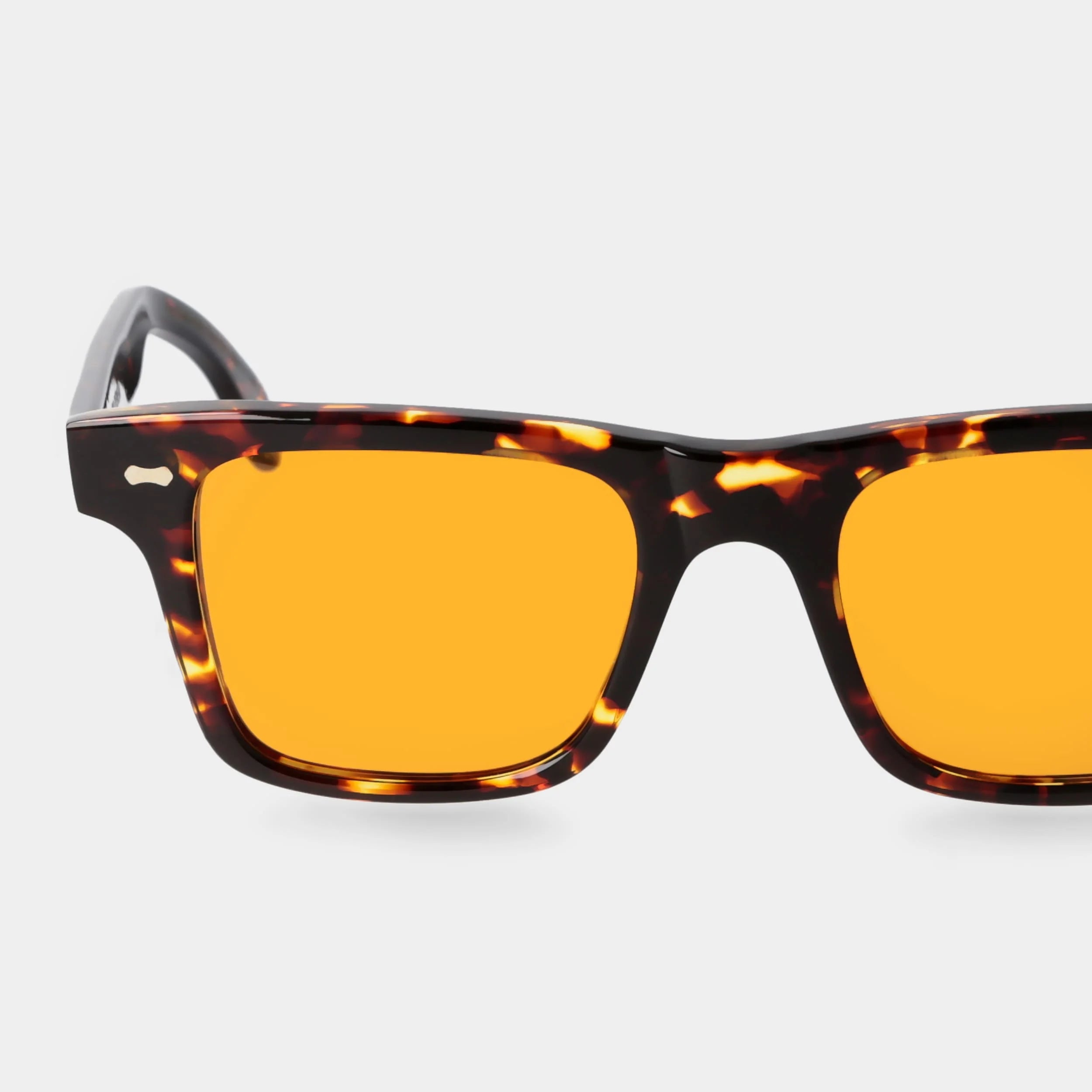 TBD Eyewear Denim Eco Dark Havana Orange Lens Sunglasses Detail