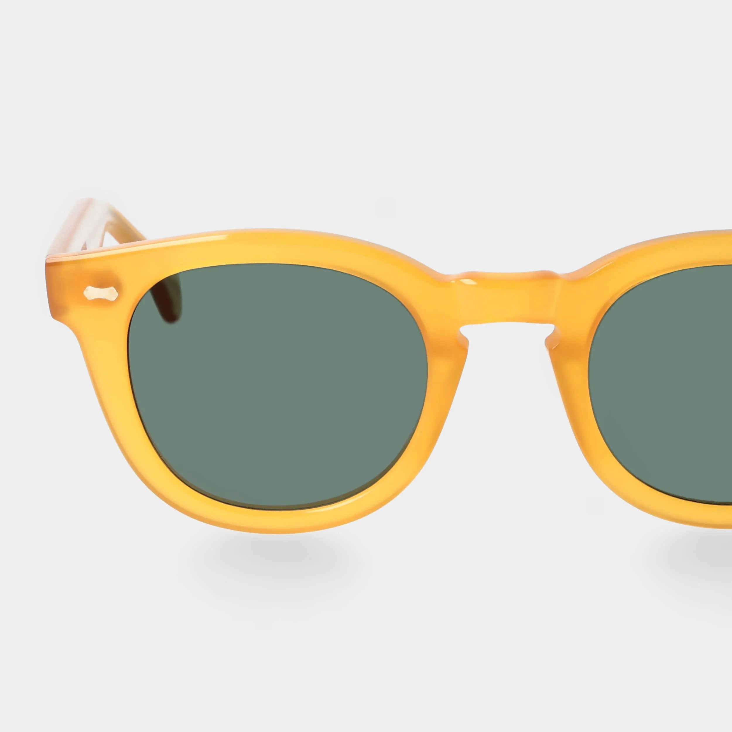 TBD Eyewear Donegal Eco Honey Bottle Green Lens Sunglasses Detail