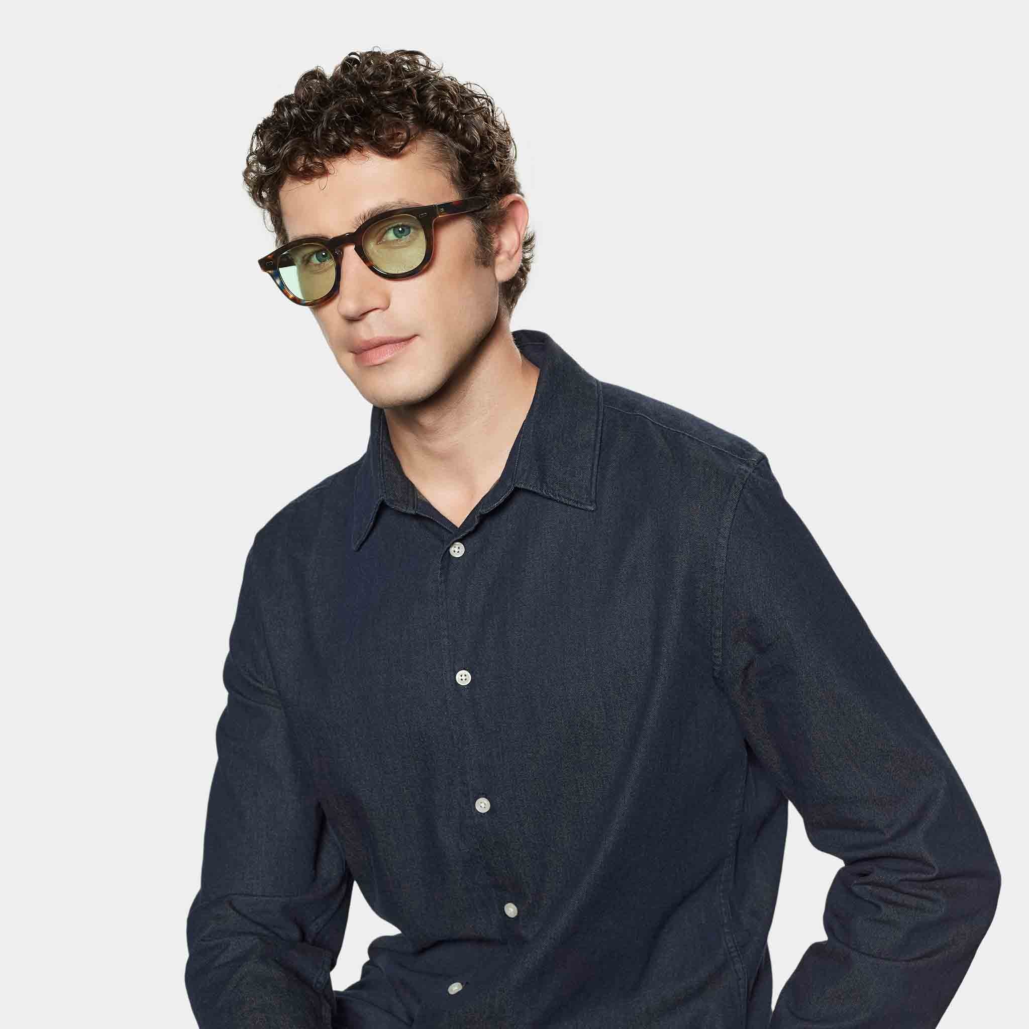 TBD Eyewear Donegal River Light Green Lens Sunglasses Man