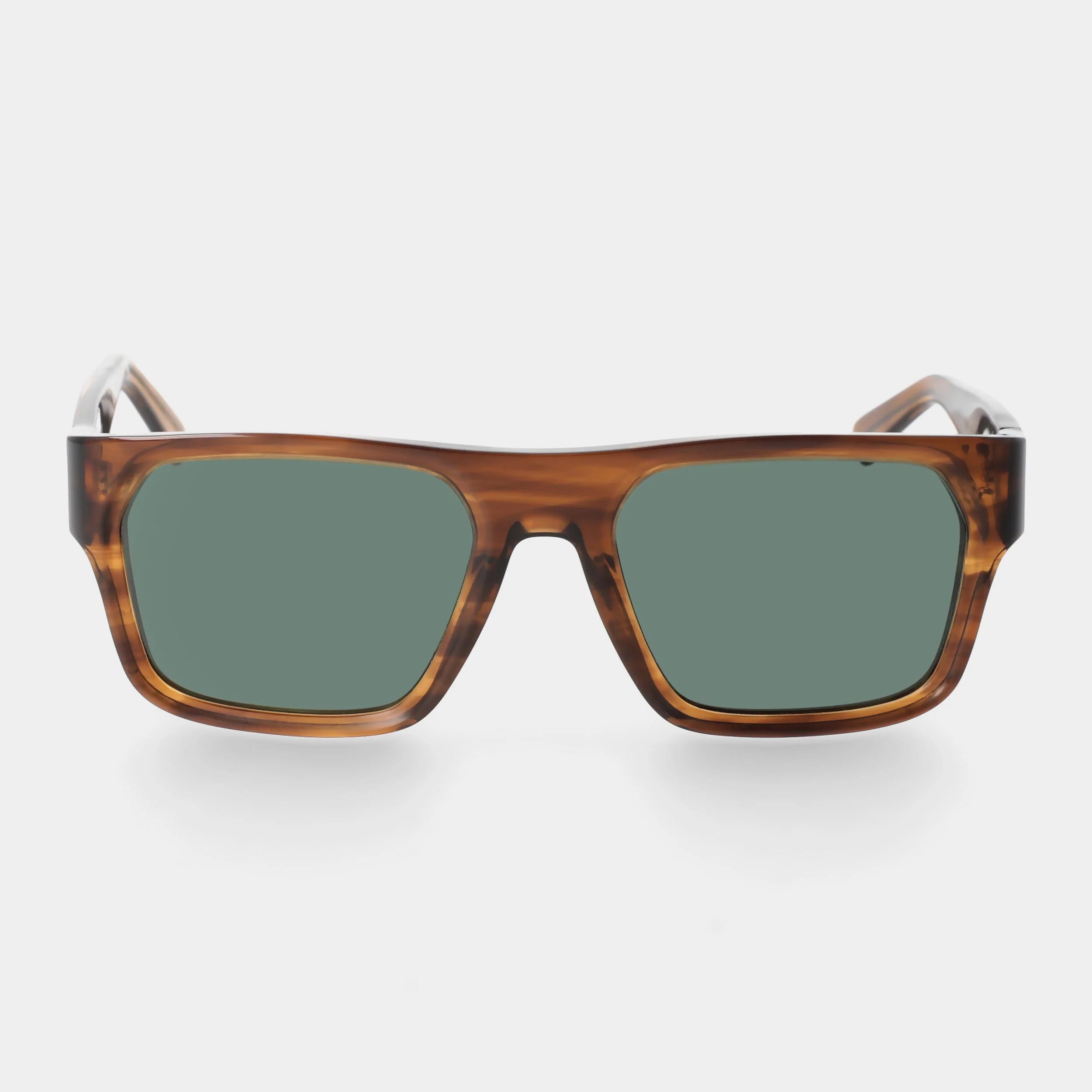 TBD Eyewear Elm Earth Bio Bottle Green Lens Sunglasses Front