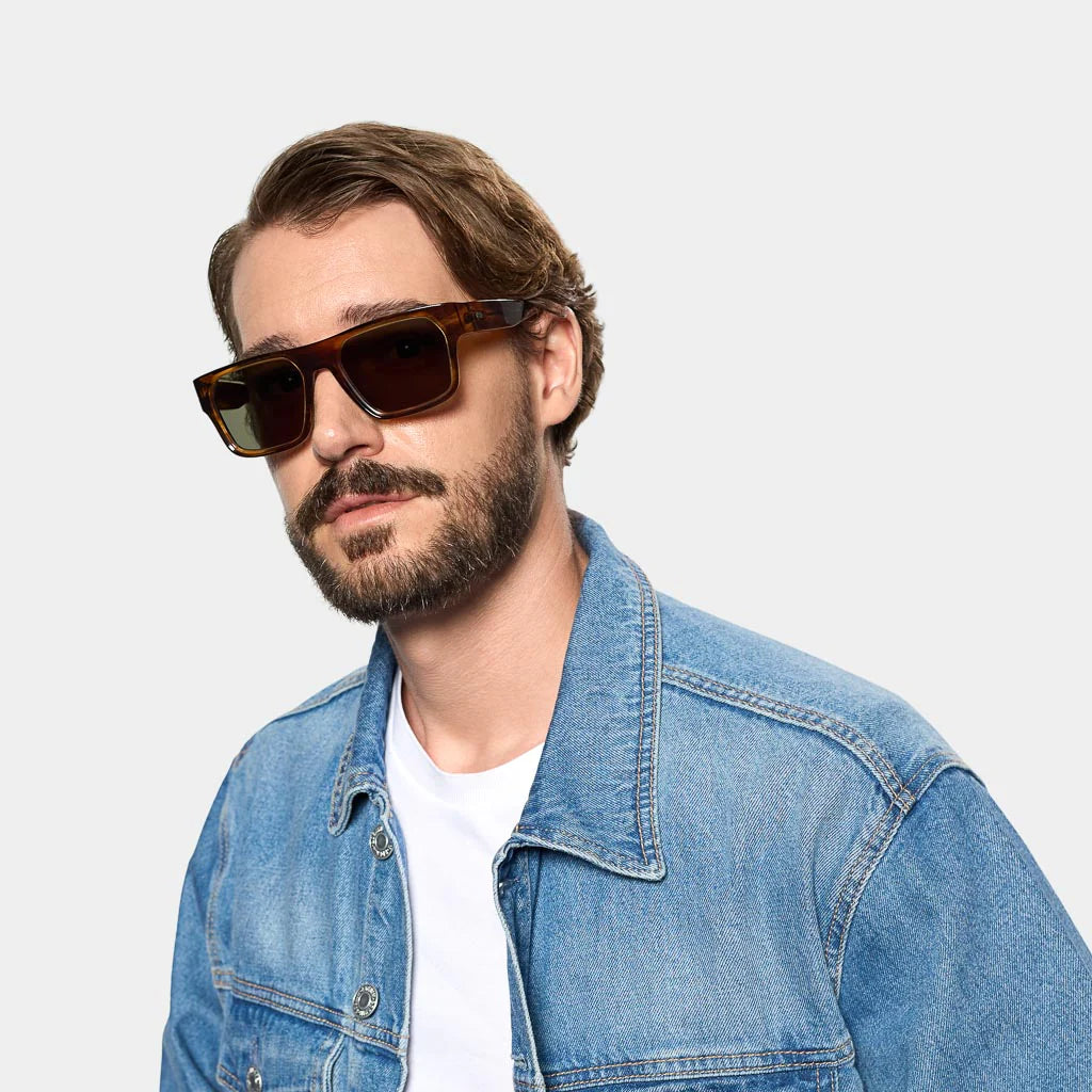 TBD Eyewear Elm Earth Bio Bottle Green Lens Sunglasses Man
