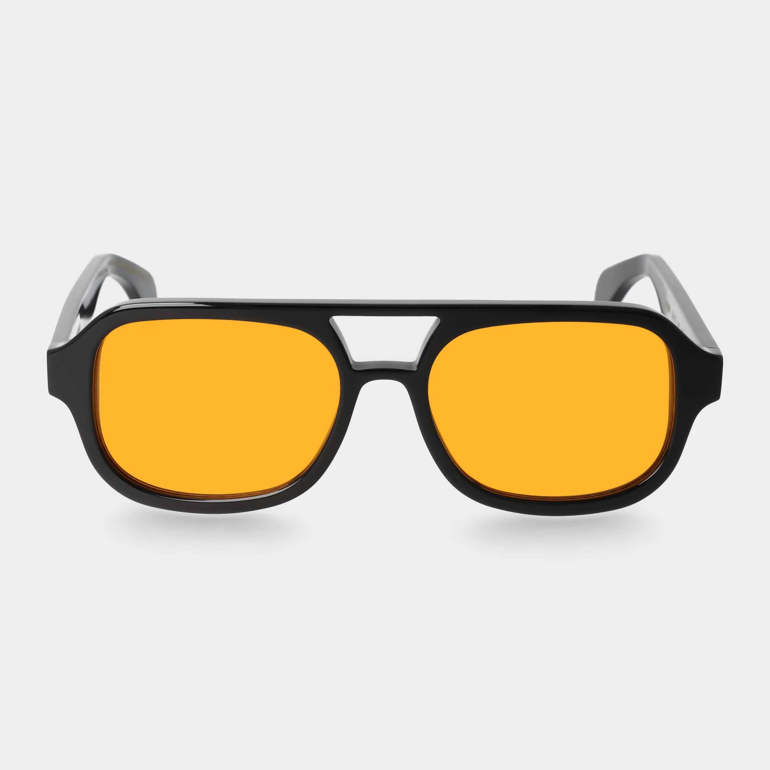 TBD Eyewear Gianni Black Orange Lens Sunglasses Front