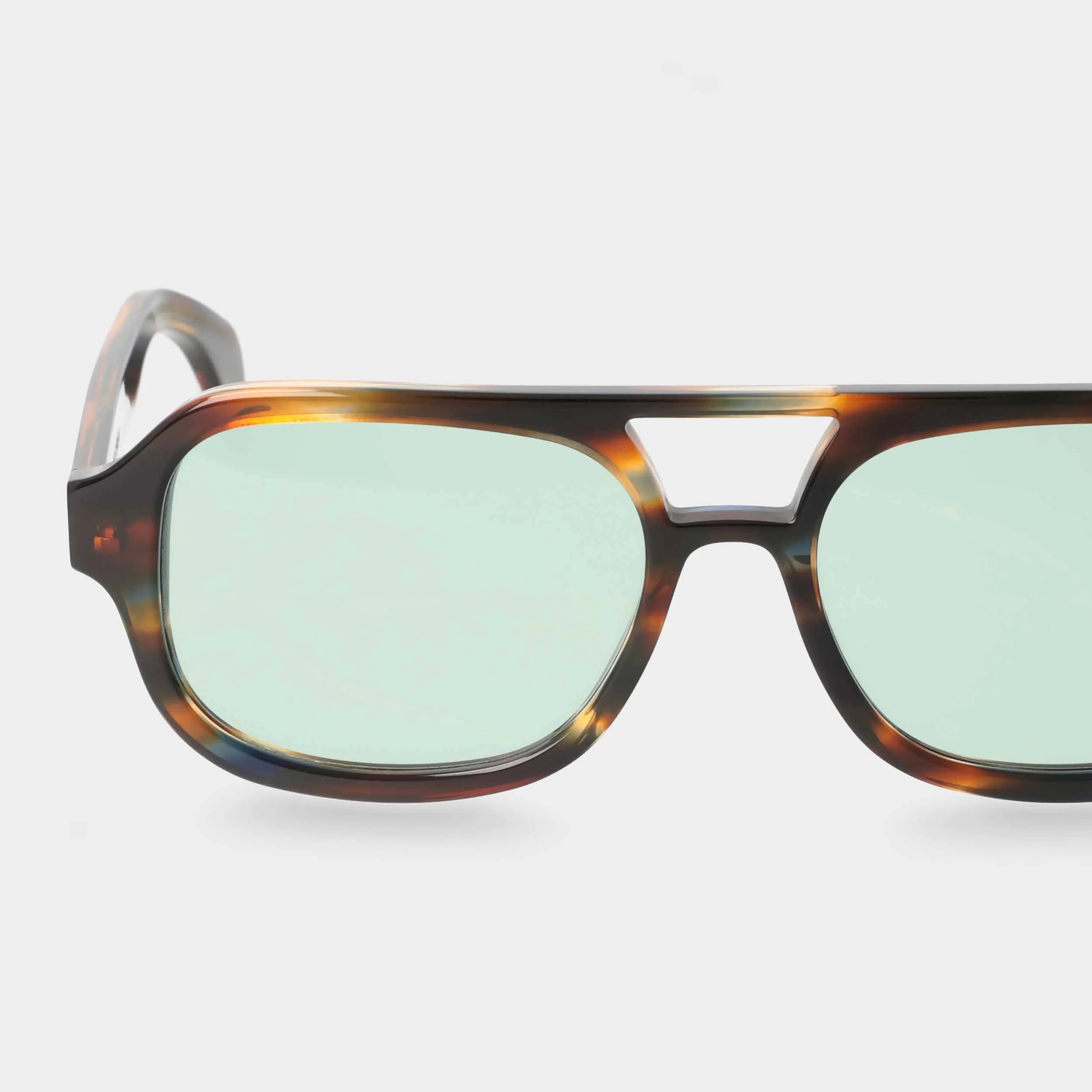 TBD Eyewear Gianni River Bottle Green Lens Sunglasses Detail