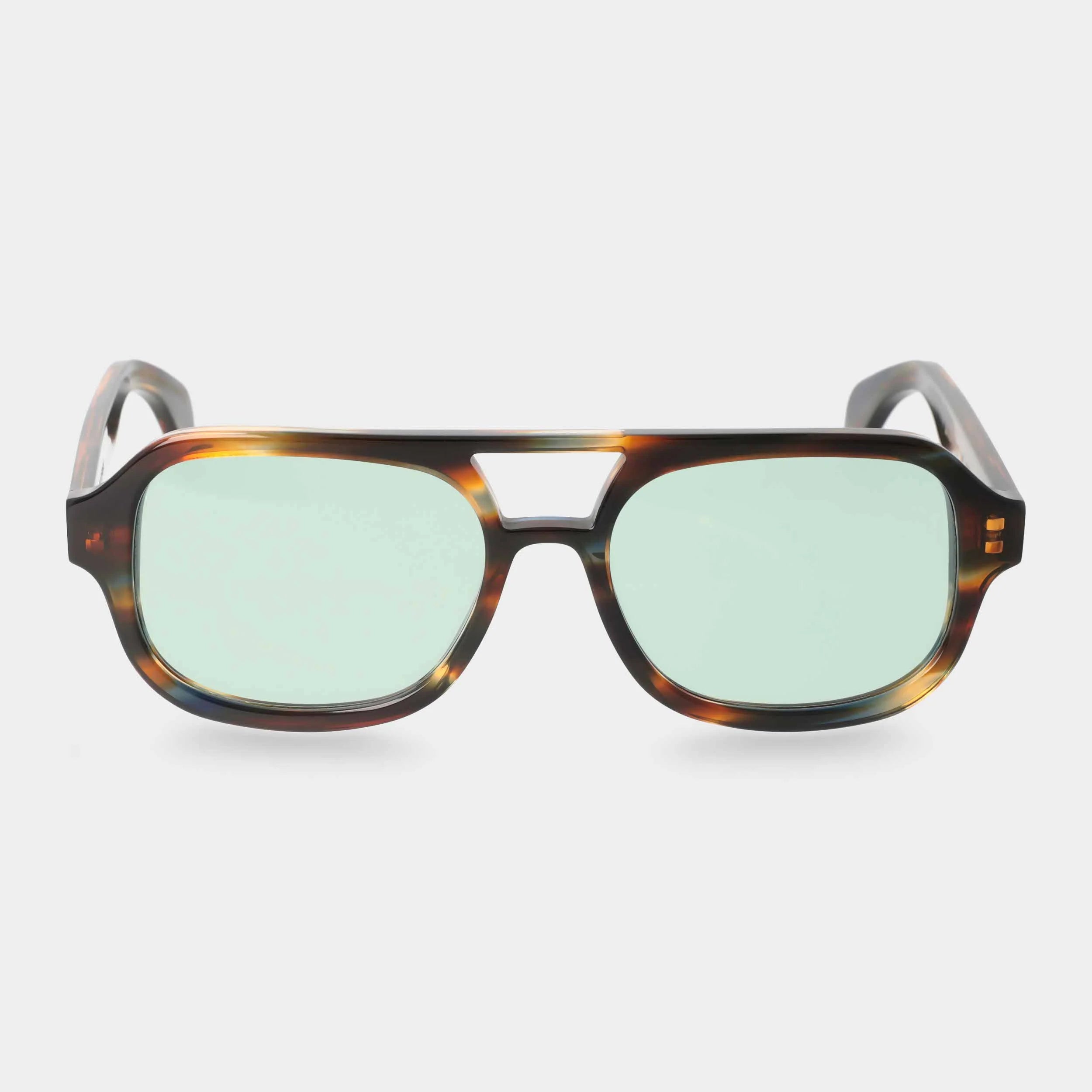 TBD Eyewear Gianni River Bottle Green Lens Sunglasses Front