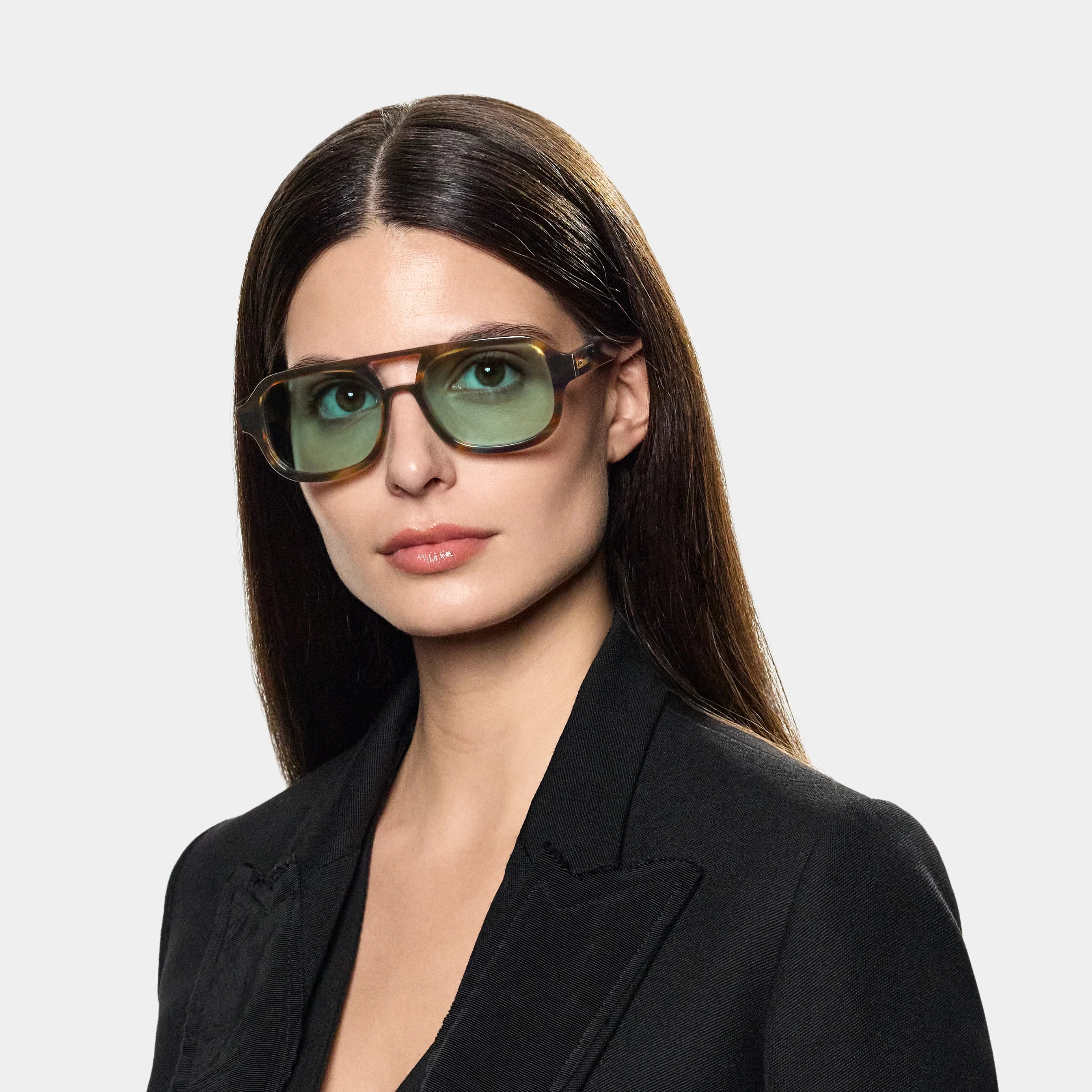 TBD Eyewear Gianni River Bottle Green Lens Sunglasses Woman